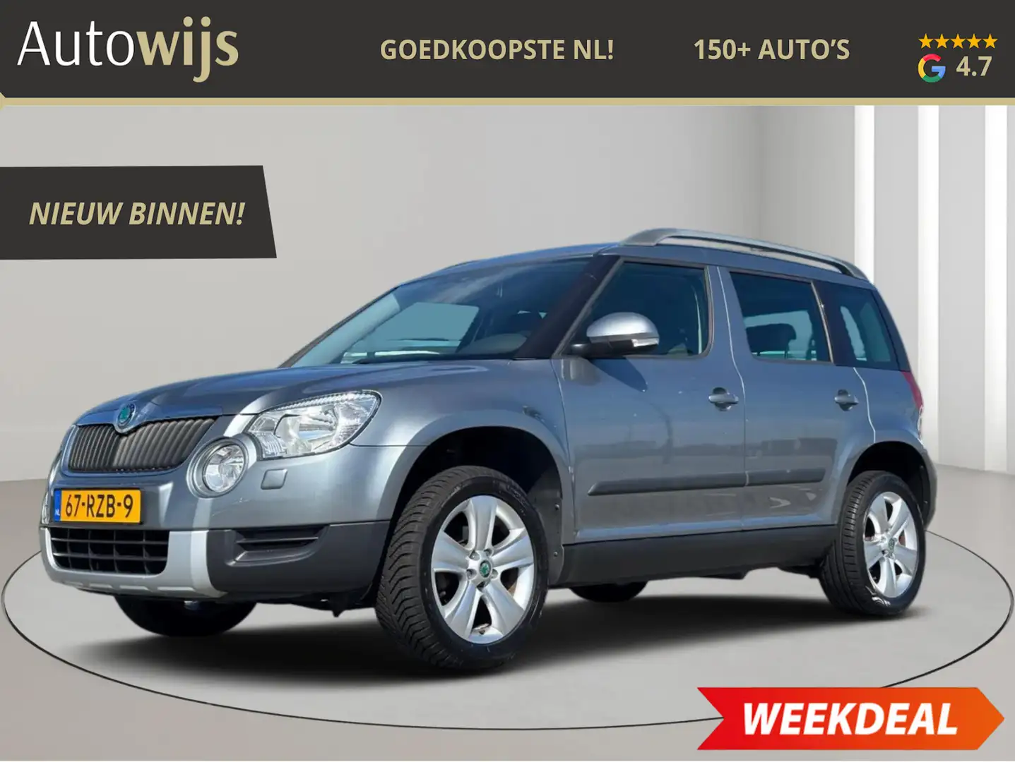 Skoda Yeti 1.2 TSI Ambition|NL AUTO|60DKM|Stoelverw|Goed onde Grijs - 1