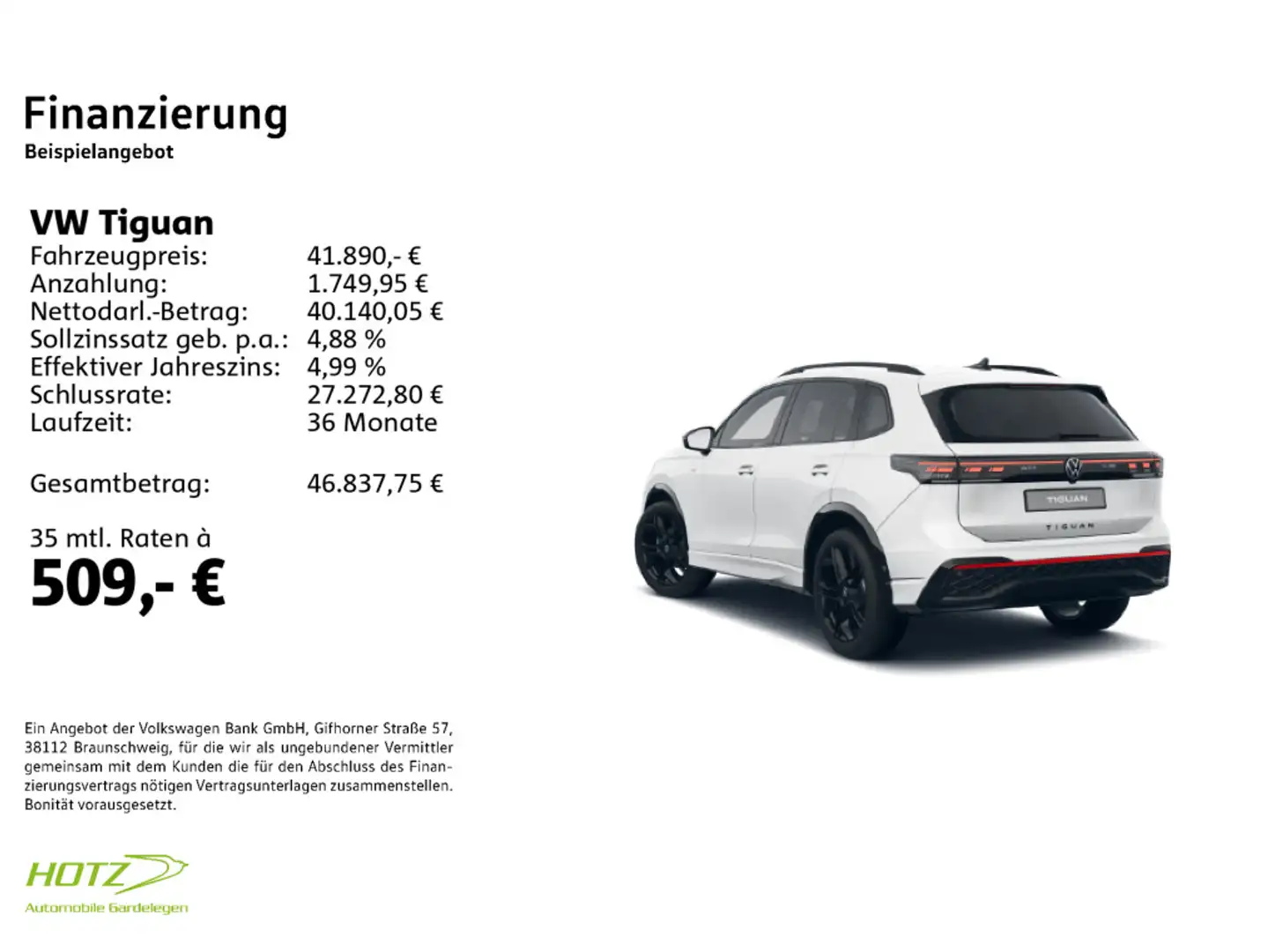 Volkswagen Tiguan 1.5 eTSI 110 kW R-Line LED/KAMERA/APP Weiß - 2