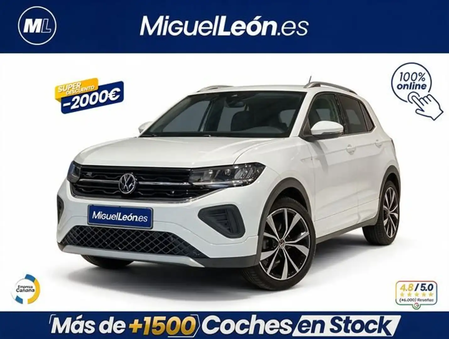 Volkswagen T-Cross 1.0 TSI R-Line 85kW Blanco - 1