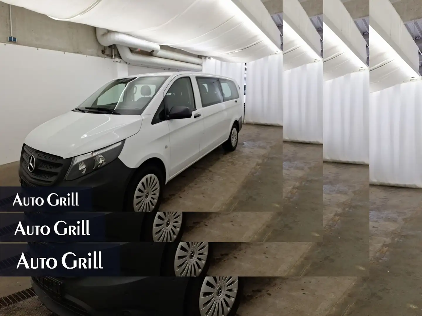 Mercedes-Benz Vito Tourer Extralang +Cam.+Navi+AHKVorb+Totw+AUT Weiß - 1