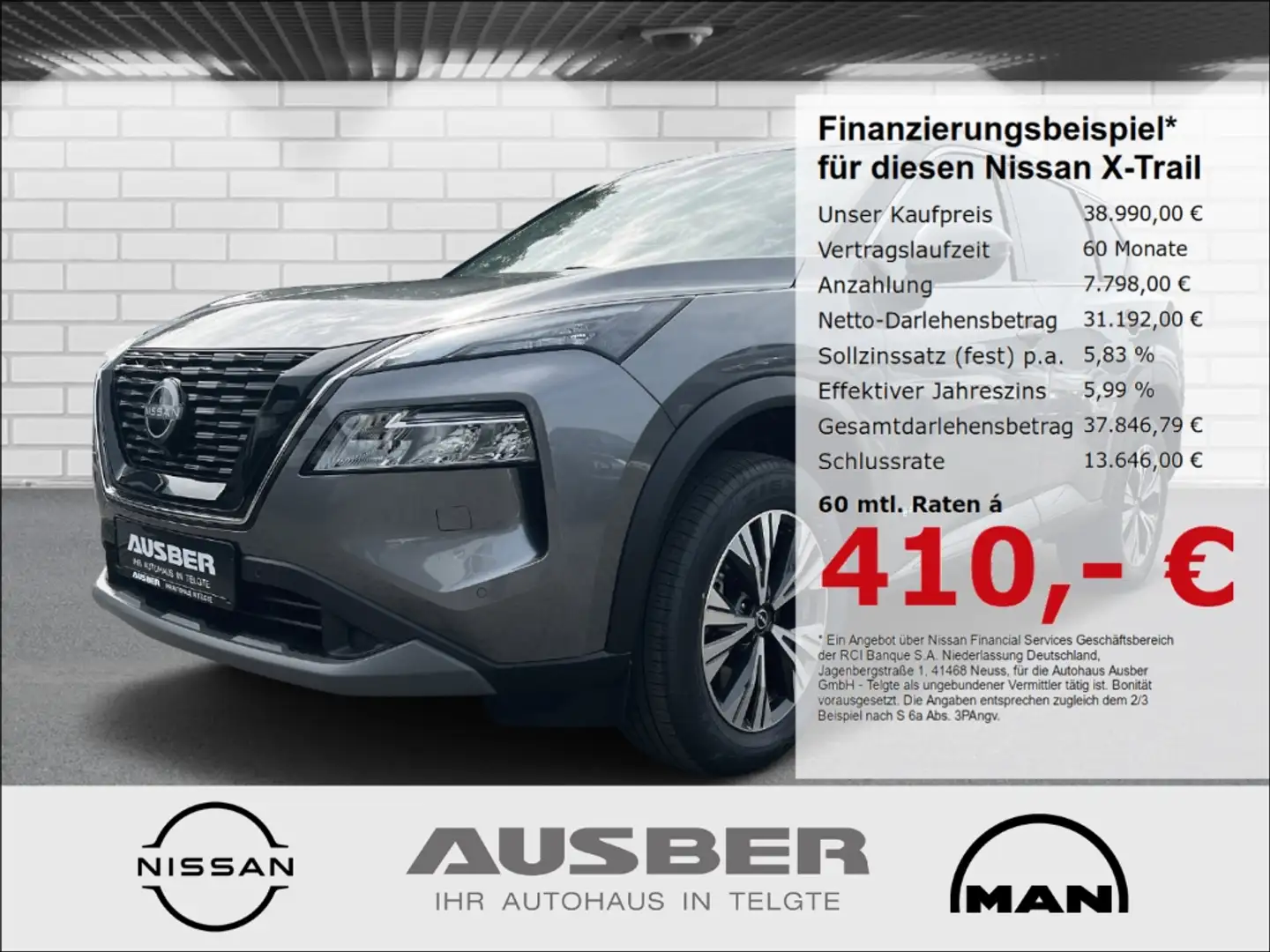 Nissan X-Trail N-Connecta e-4orce 1.5VC-T e-Power Tageszulassung Grigio - 1