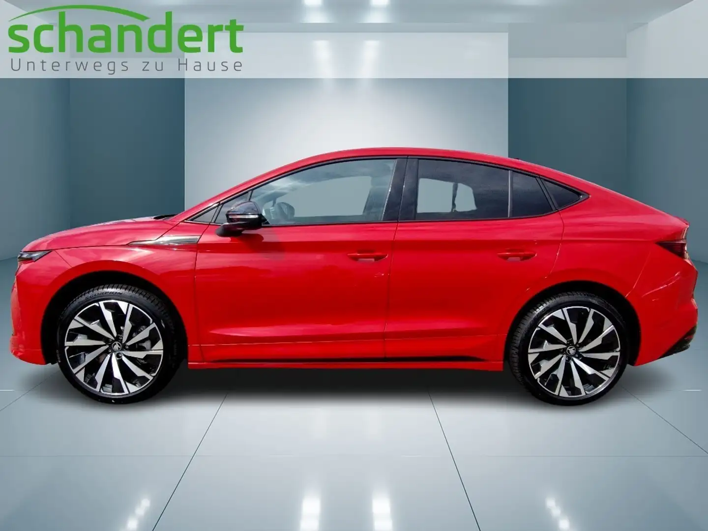 Skoda Enyaq Coupé 85 Sportline Matrix AHK Navi Pano PLA Rot - 2