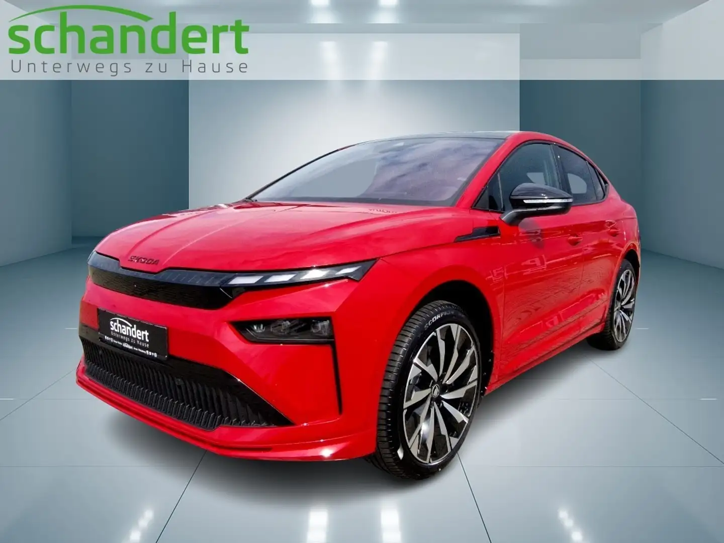 Skoda Enyaq Coupé 85 Sportline Matrix AHK Navi Pano PLA Rot - 1