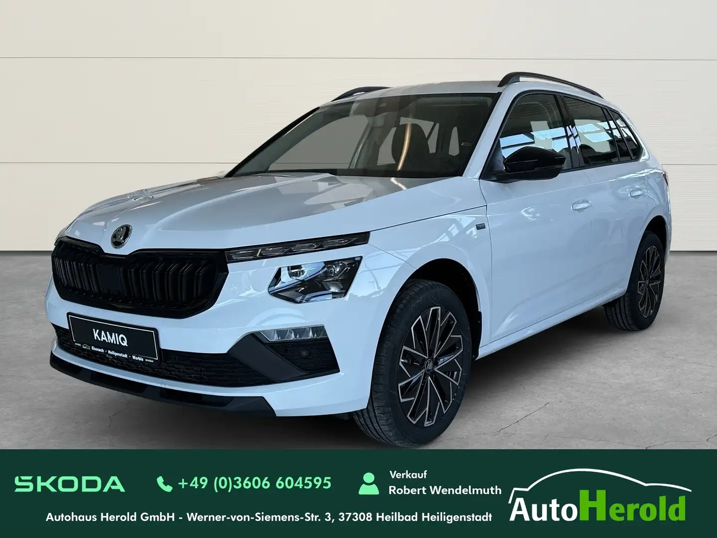 Skoda Kamiq Tour PDC V+H mit Kamera/LED/AHK Weiß - 1