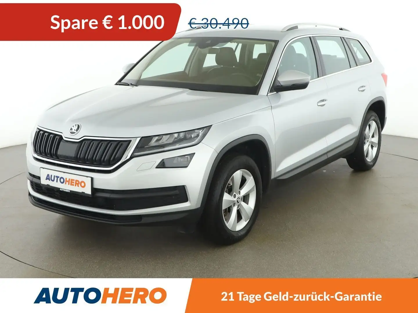 Skoda Kodiaq 2.0 TDI Style 4x4 *PDC*BT*SHZ*7SITZ* Silber - 1