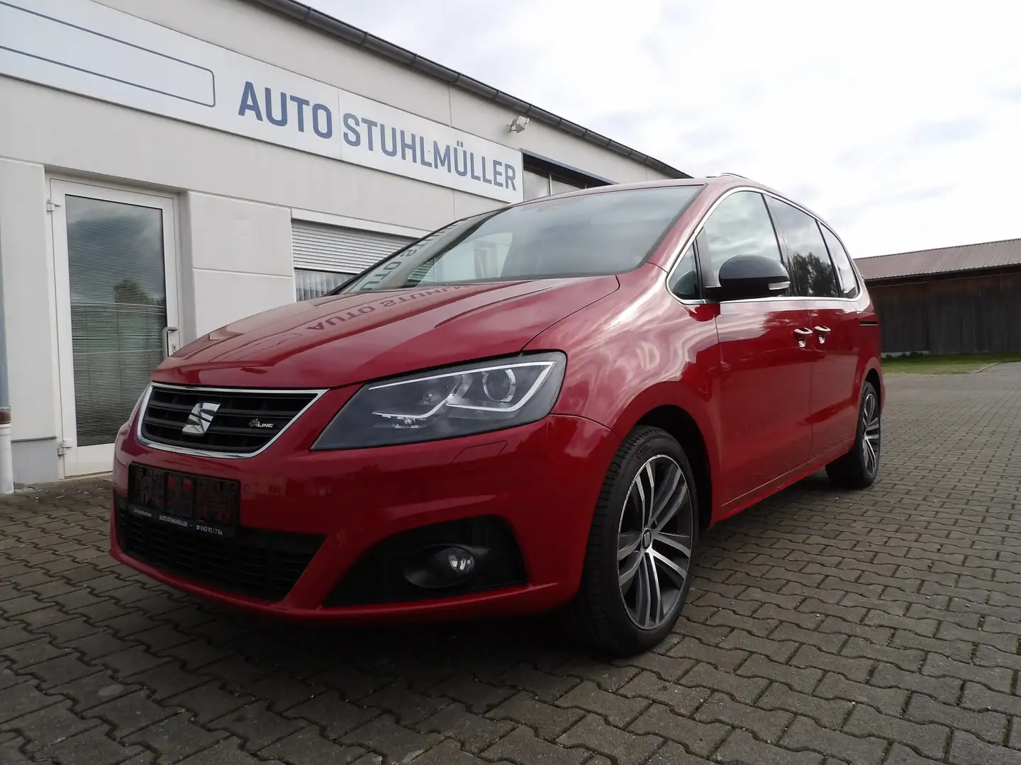 SEAT Alhambra FR-Line 7-Sitzer DSG Allrad AHK TÜV-NEU Rot - 1