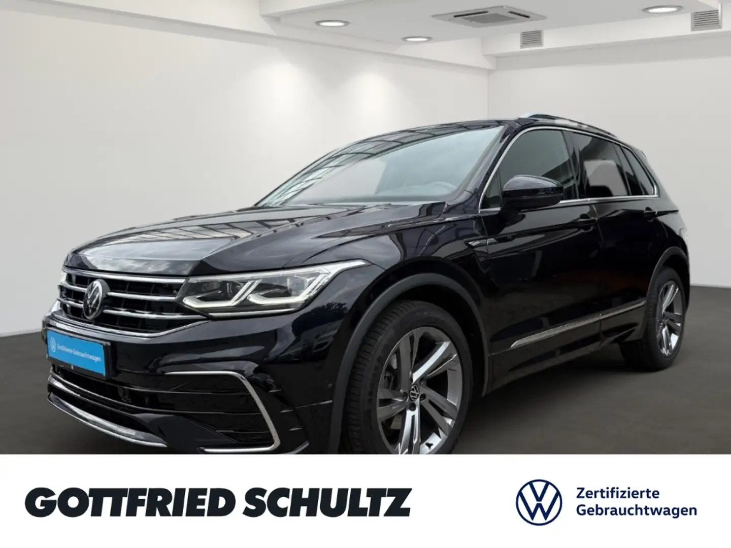 Volkswagen Tiguan 1.5 TSI R-LIne DSG LED NAV KAMERA STHZ Schwarz - 1