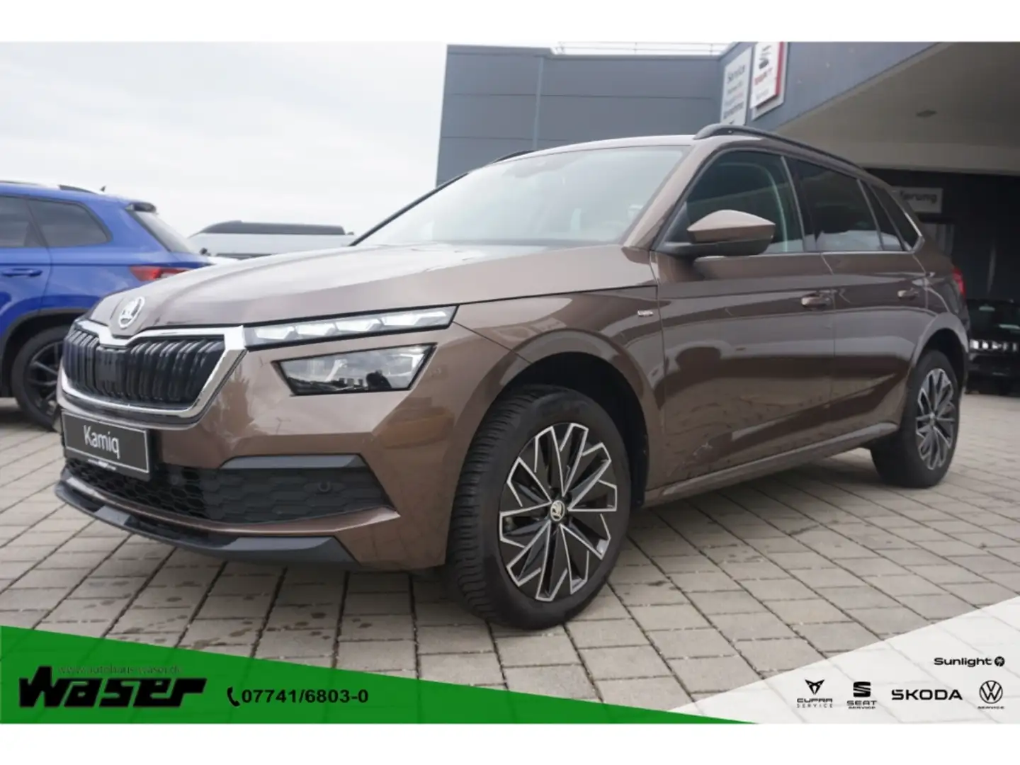 Skoda Kamiq 1.0 TSI Drive DSG LED ACC 17''LM Kamera DAB SHZ PD smeđa - 1