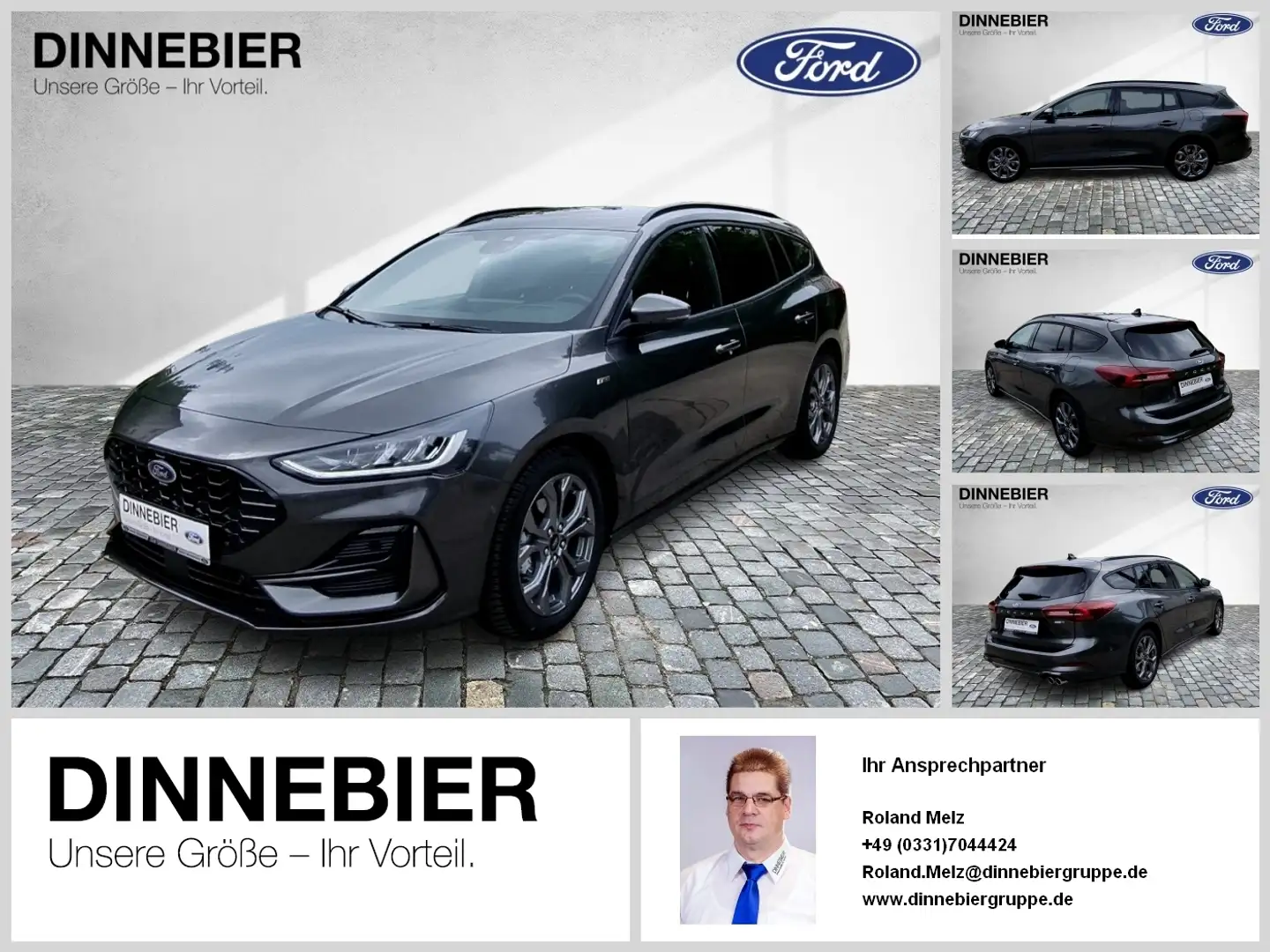 Ford Focus ST-Line X LED+Glasdach+Kamera+Navi+SHZ Gris - 1