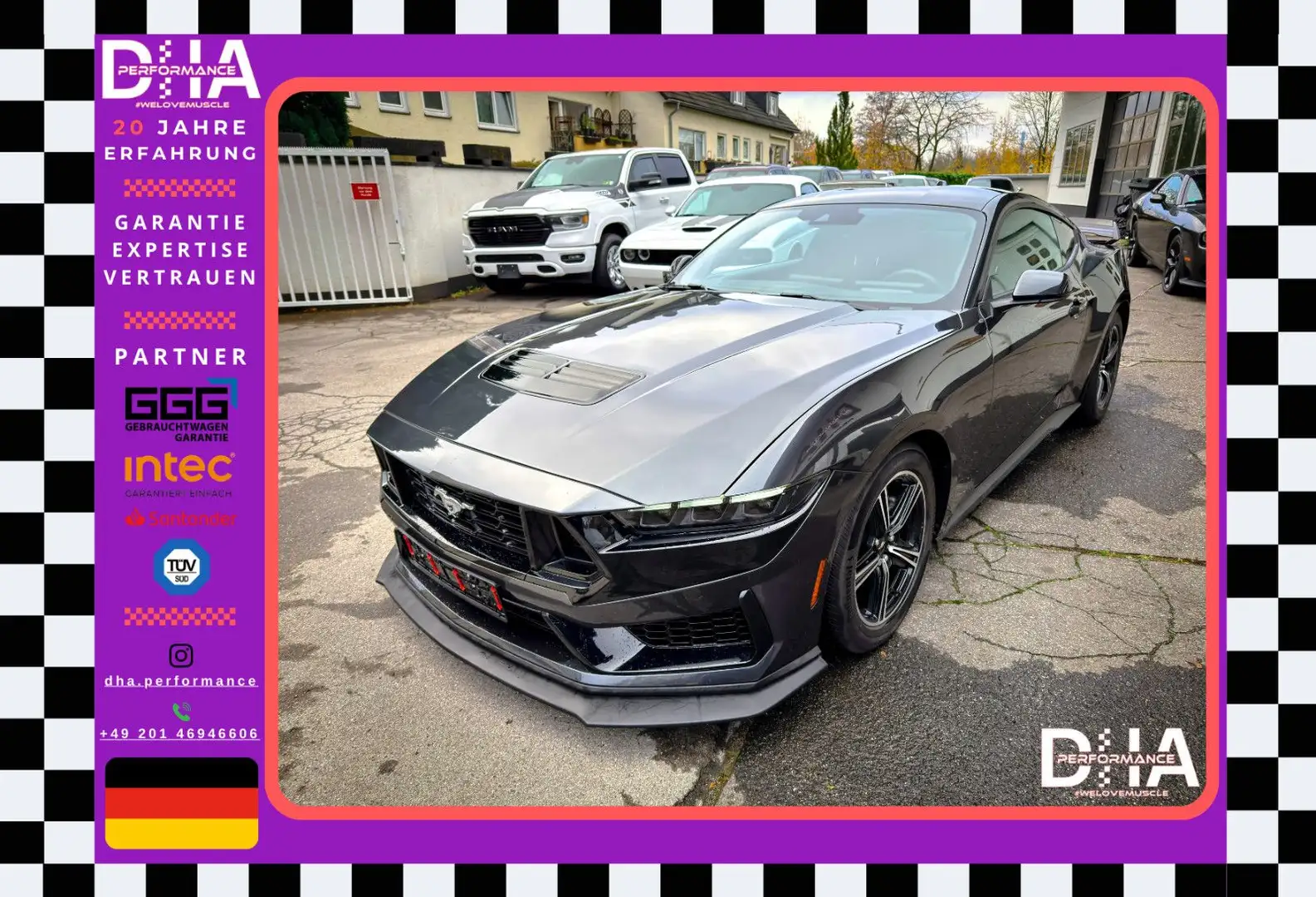 Ford Mustang 2.3 PREMIUM *LED*VIRTUAL*GARANTIE*TOP Schwarz - 1