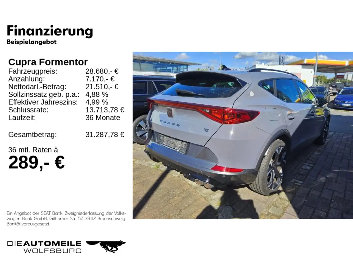 CUPRA Formentor 2.0 TSI DSG 4Drive VZ Leder/AHK/BeatsA Grau - 2