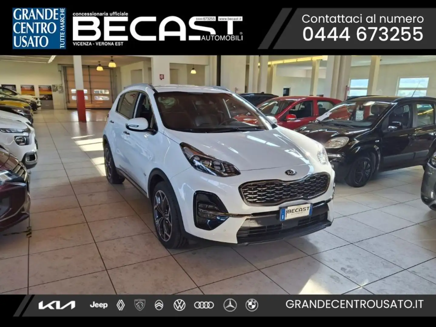 Kia Sportage 1.6 CRDI 136CV DCT7 AWD GT Line UNICO PROPRIETARIO Bianco - 1