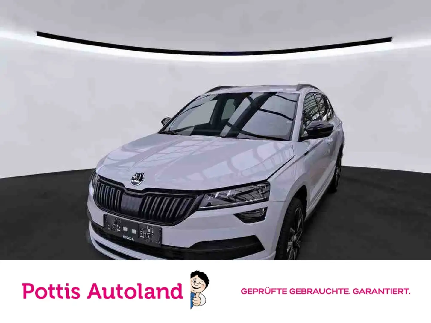 Skoda Karoq 1.5 TSI DSG SPORTLINE NAVI AHK KAMERA KLIMA Weiß - 1
