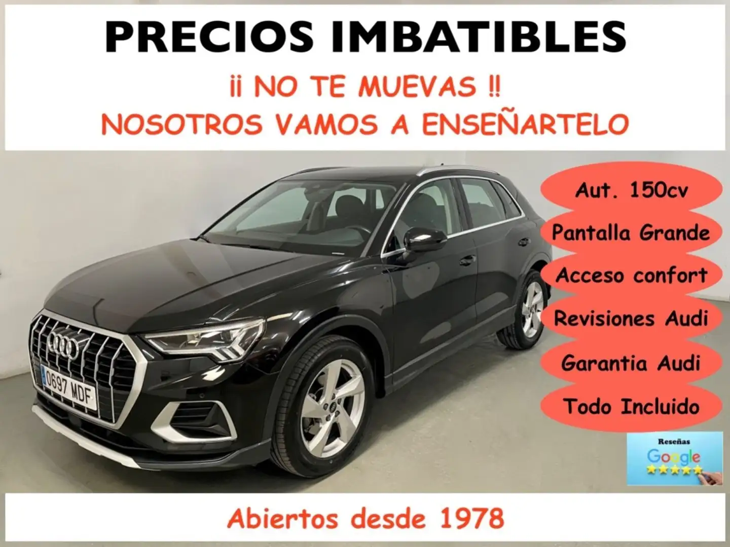 Audi Q3 35 TDI S tronic 110kW Negro - 1