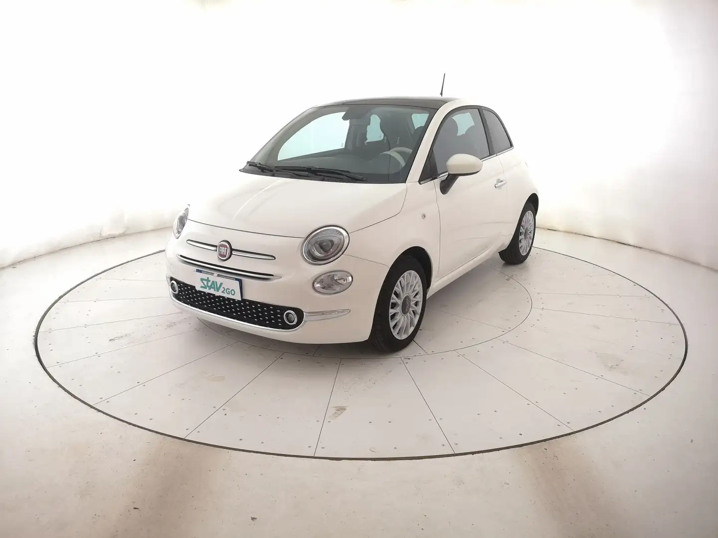 Fiat 500 LOUNGE 1.0 HYB Blanc - 1