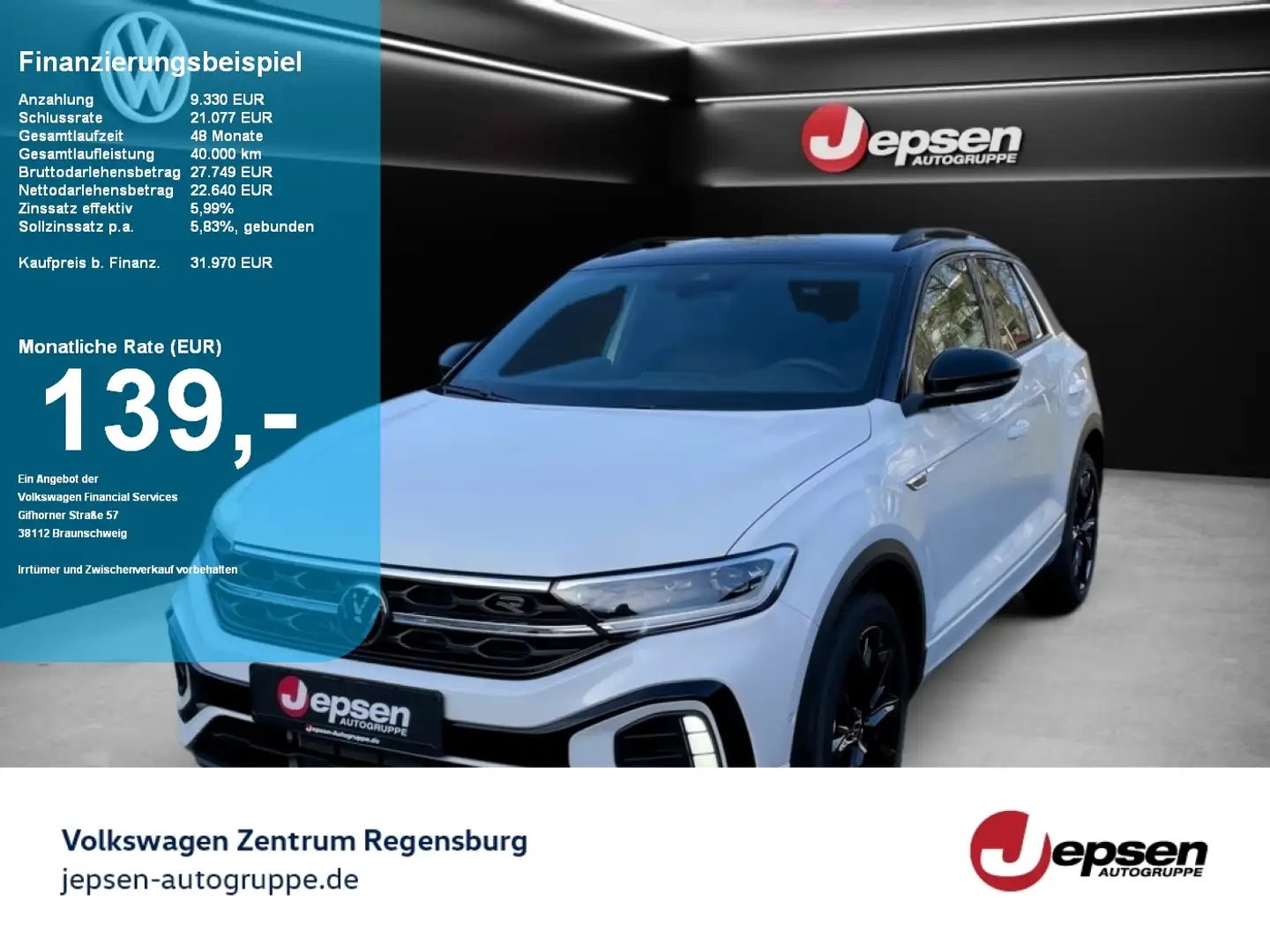 Volkswagen T-Roc R-Line BlackStyle 1.5 TSI DSG R-KAMERA LED Schwarz - 1