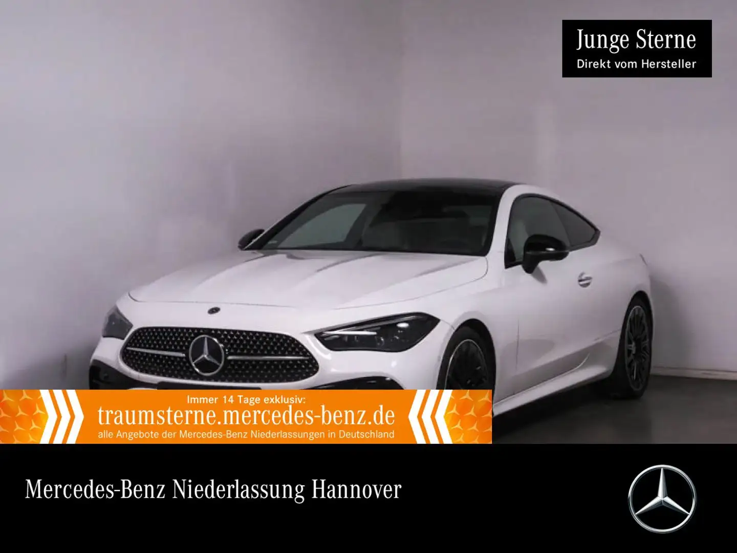 Mercedes-Benz CLE 220 d AMG+NIGHT+PANO+360+BURMESTER+TOTW+9G Blanc - 1