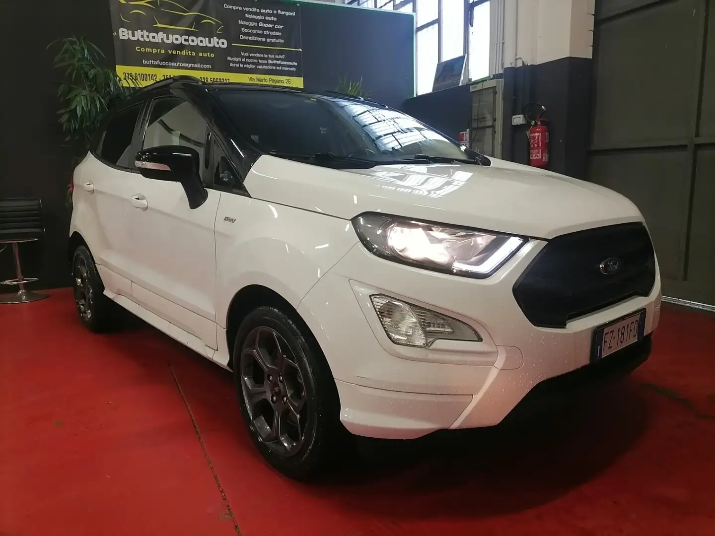 Ford EcoSport 1.0 EcoBoost 100 CV ST-Line Black Edition Blanc - 1