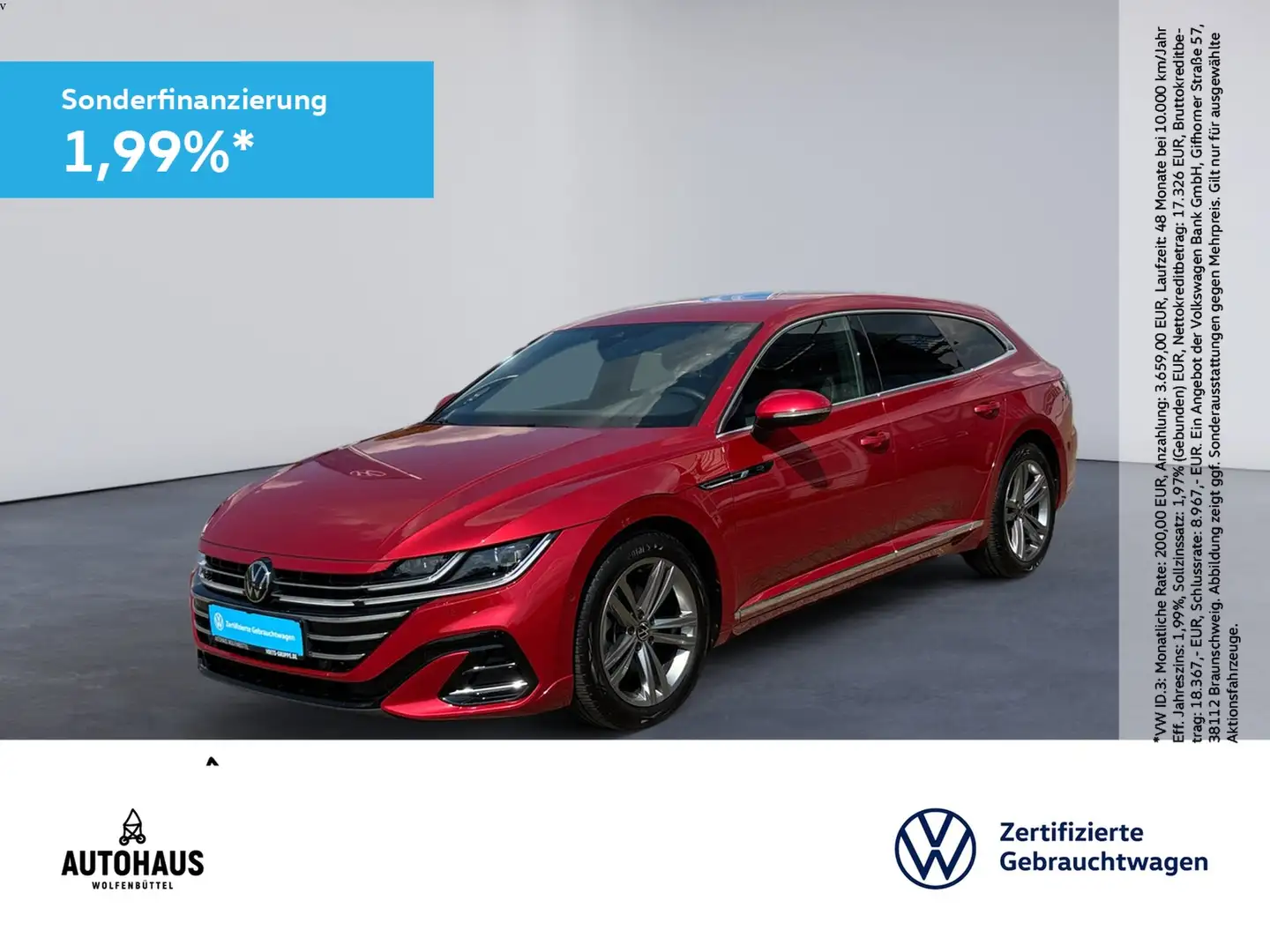 Volkswagen Arteon Shooting Brake R-Line 2.0 TDI DSG STANDH Rojo - 1