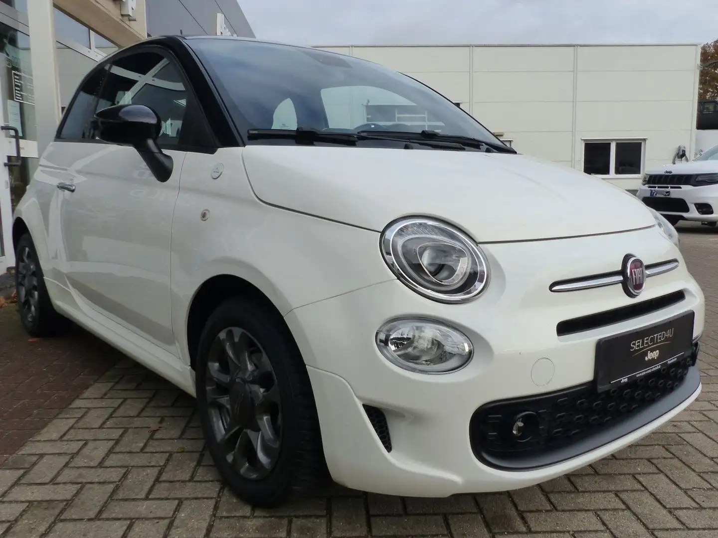 Fiat 500 Hybrid Hey Google Blanc - 2