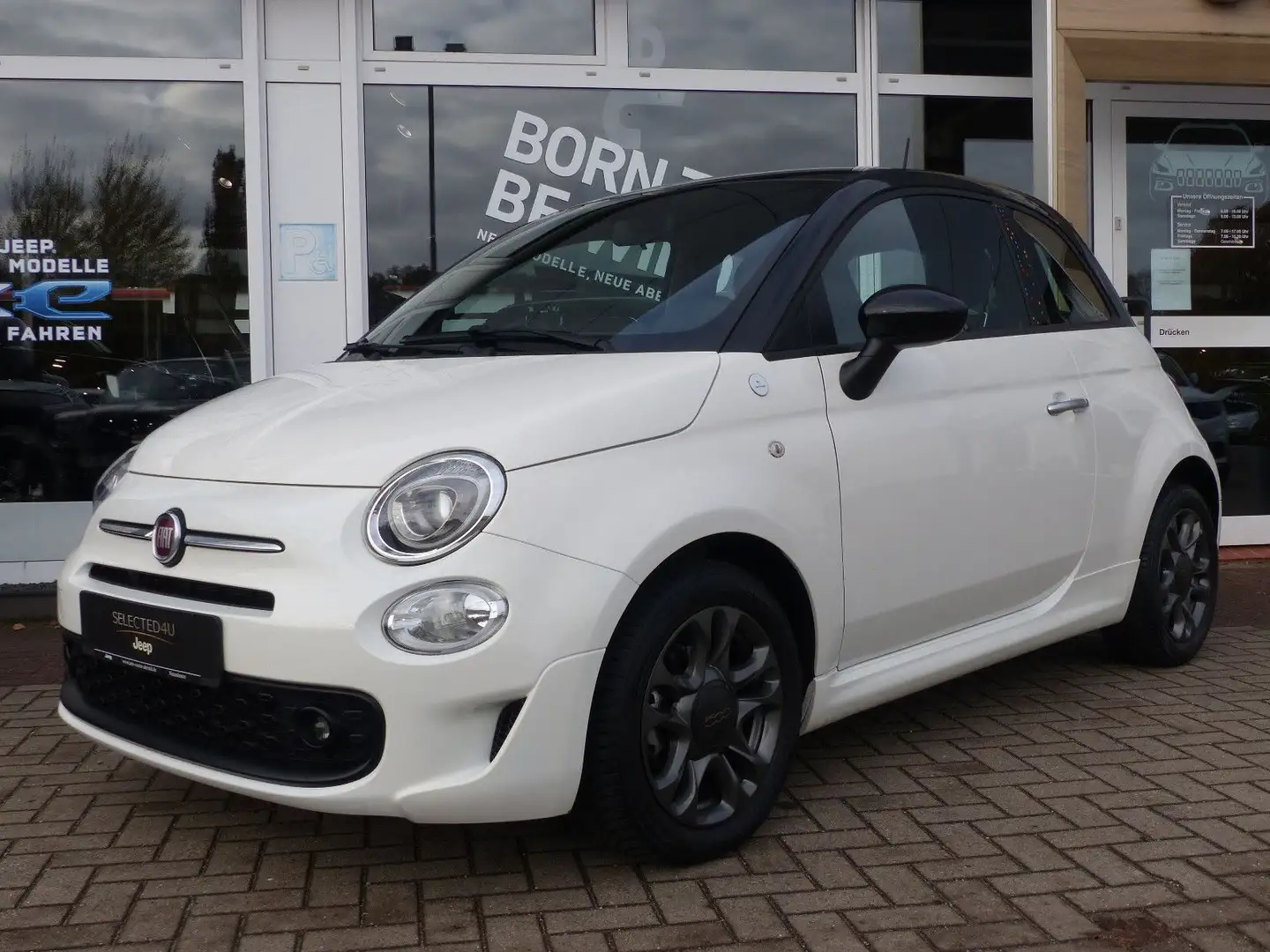 Fiat 500 Hybrid Hey Google Blanc - 1