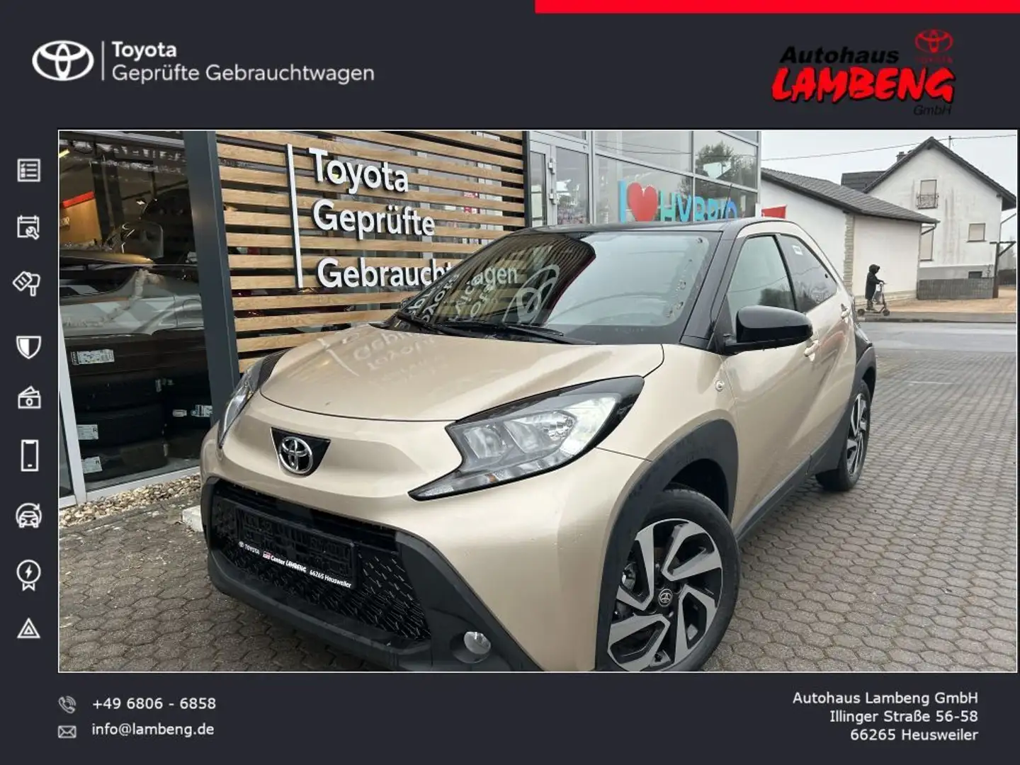 Toyota Aygo X Team D *KLIMA*SMARTPHONE-INTEGRATION*RÜCKFAHRKAMER Beige - 1