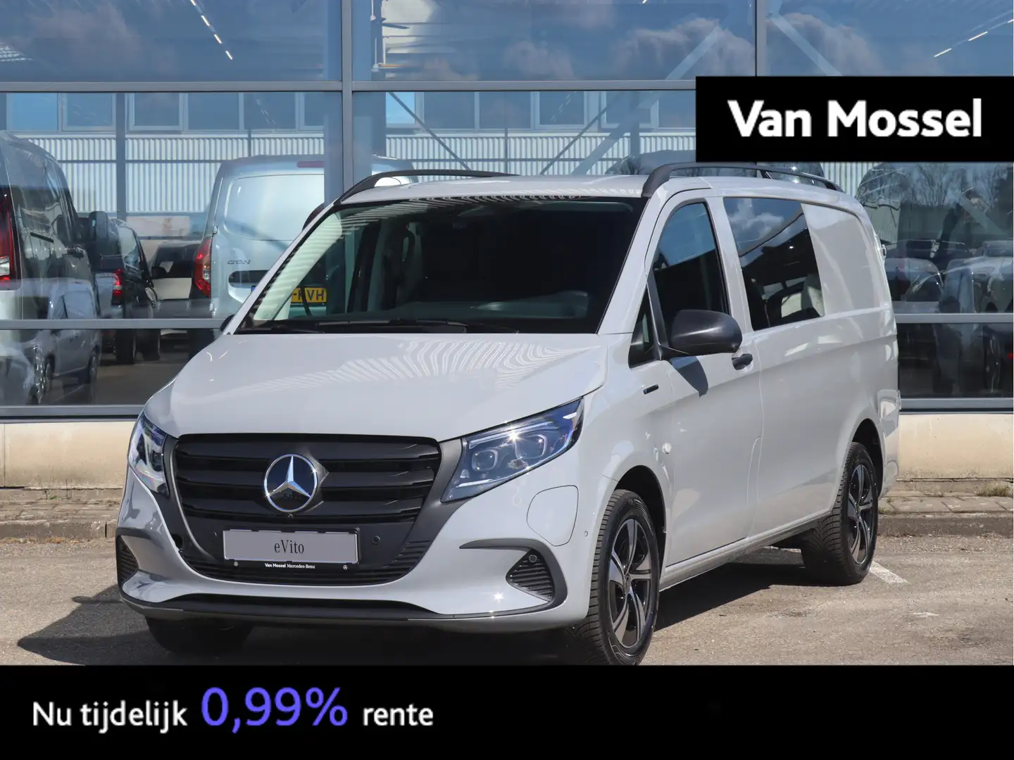 Mercedes-Benz Vito eVito Dubbel Cabine Lang 66 kWh Gris - 1