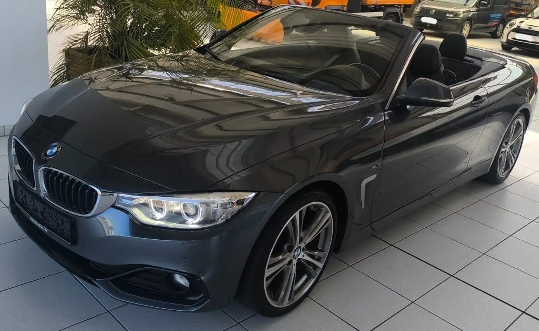 BMW 420 420d CabrioSportLineVollausstheadUp BMW Scheckheft Gris - 1