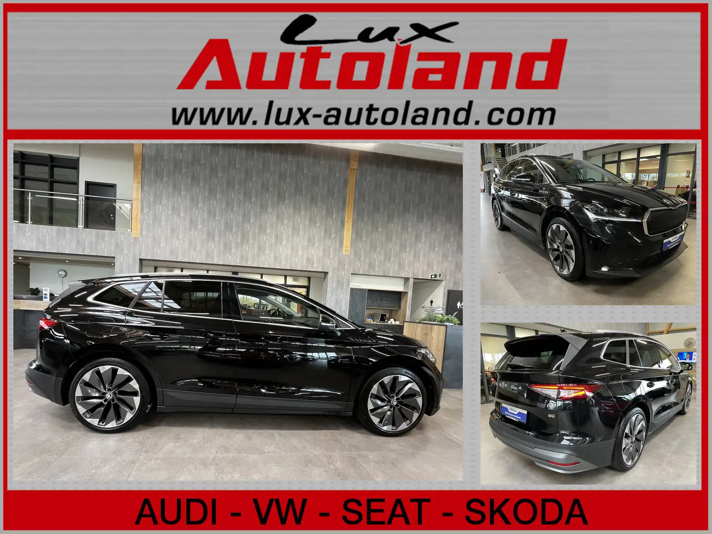Skoda Enyaq 80 Suite AHK Matrix 21´ Leder Kame Wärmep Noir - 1