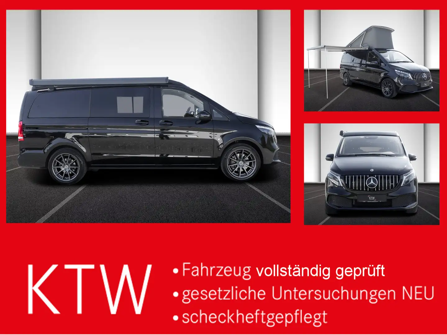 Mercedes-Benz V300 Marco Polo EDITION,Allrad,EasyUp,Leder,AHK Schwarz - 1