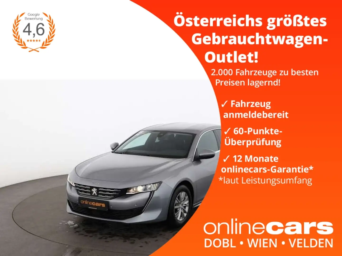 Peugeot 508 1.5 BlueHDi Active Aut R-CAM LEDER SITZHZG Grau - 1
