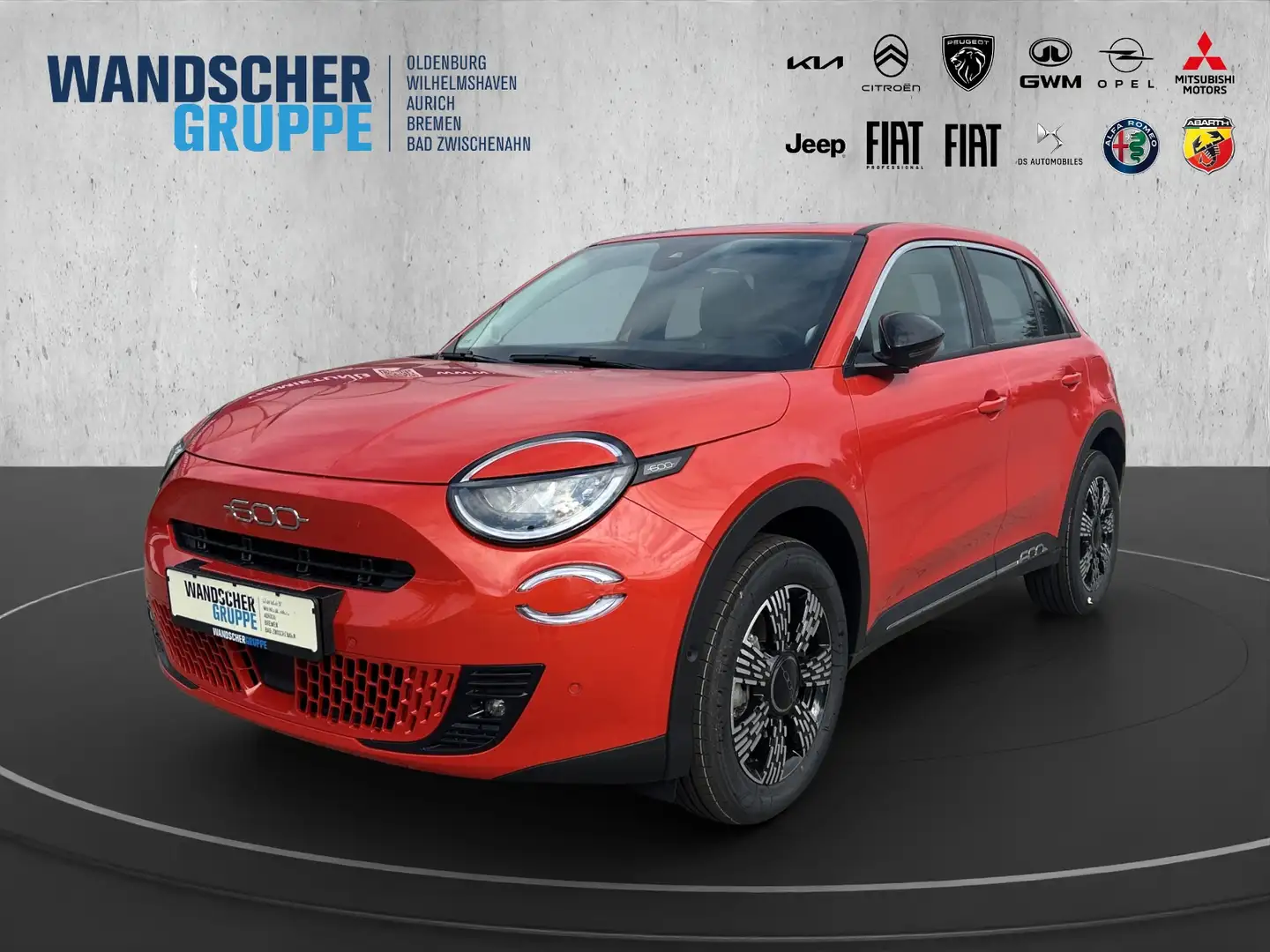 Fiat 600 +LED+SHZ+PDC+LM+SpurH+CARPLAY+ANDROID Orange - 1
