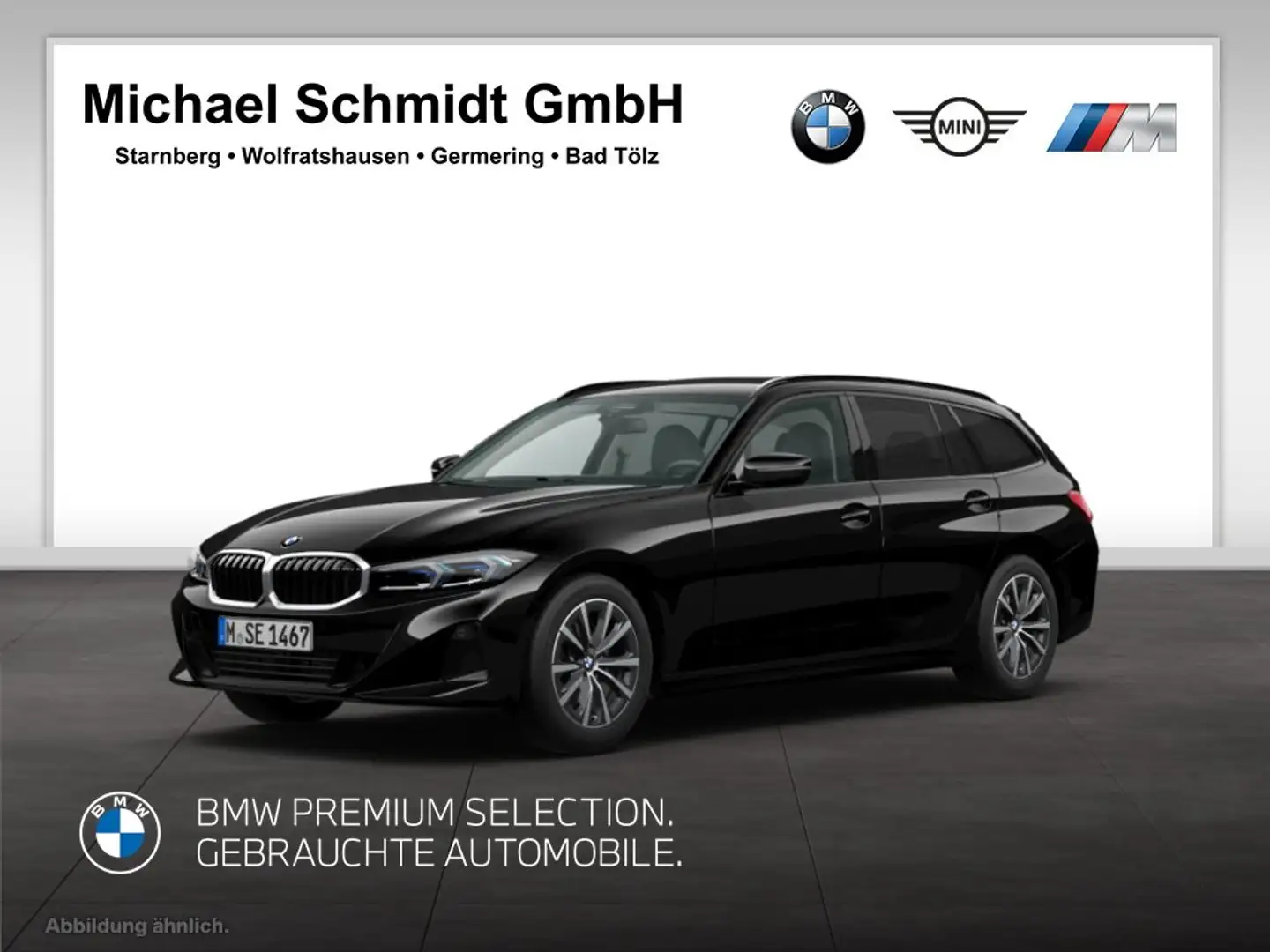 BMW 318 d Touring*HiFi*DAB*LED*Temomat*Klimaaut.* Schwarz - 1