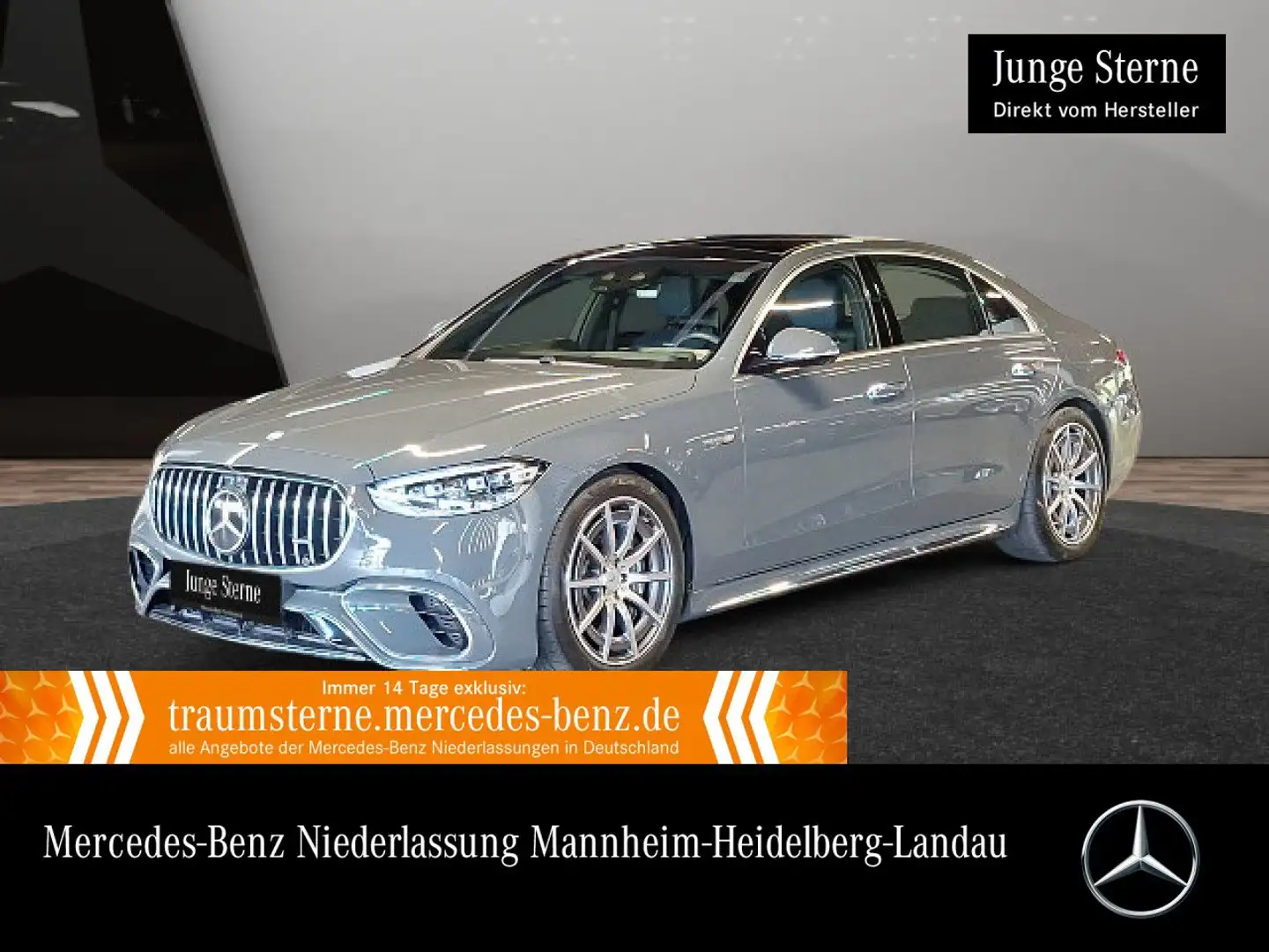 Mercedes-Benz S 63 AMG S 63 E PANO+DIGITAL-L+BURMESTER3D+FAHRASS+KEYLESS Grau - 1