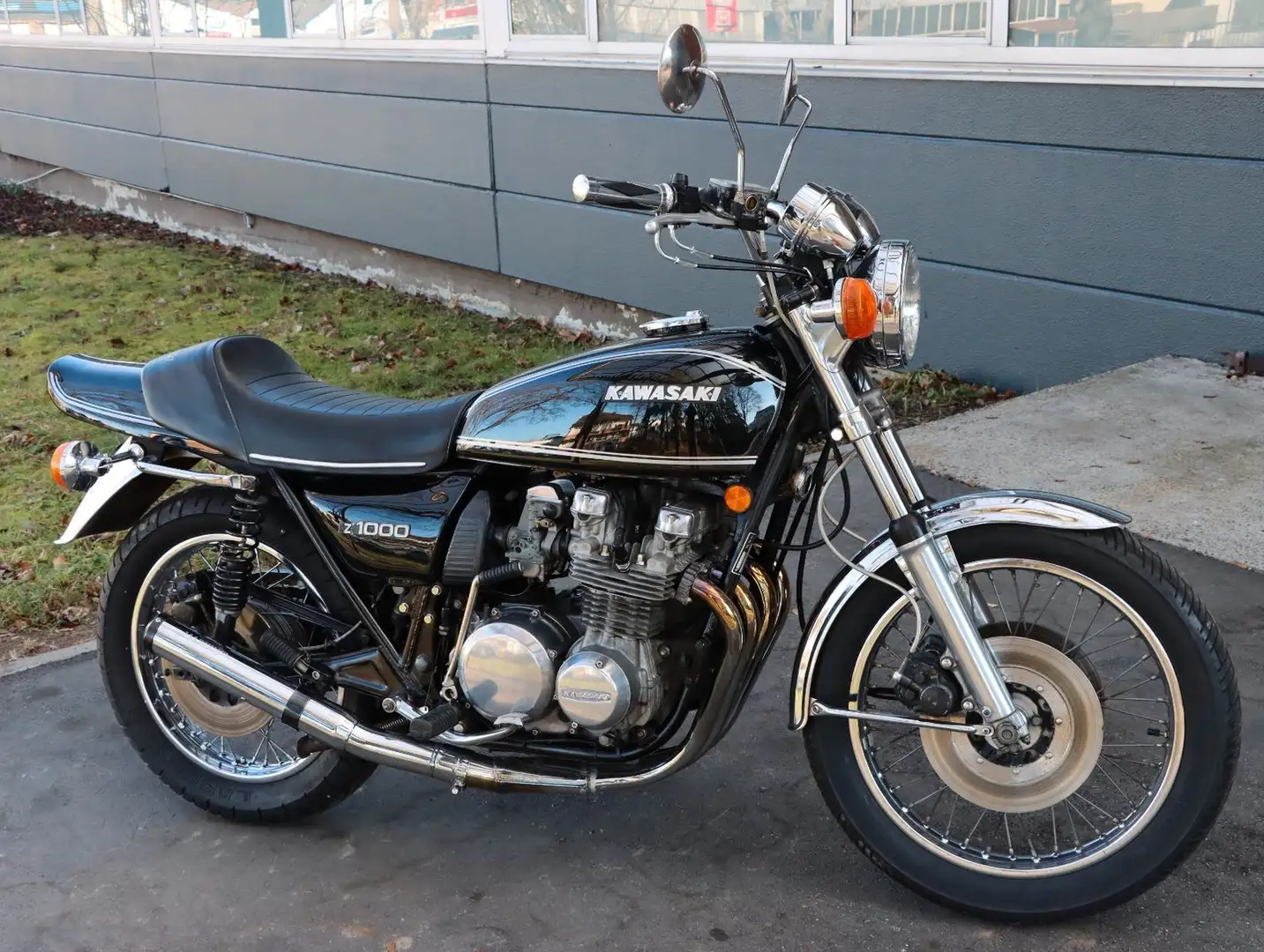 Kawasaki Z 650 B Oldtimer| 3. Hand| 4in1 Auspuff! Schwarz - 1