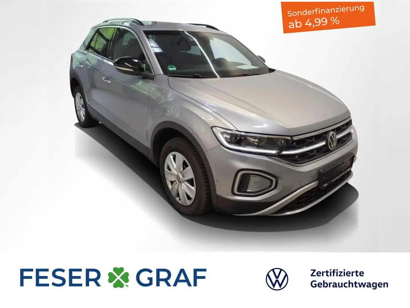 Volkswagen T-Roc 1.5 TSI Move DSG AHK / RearView / Navigationssyste Silber - 1