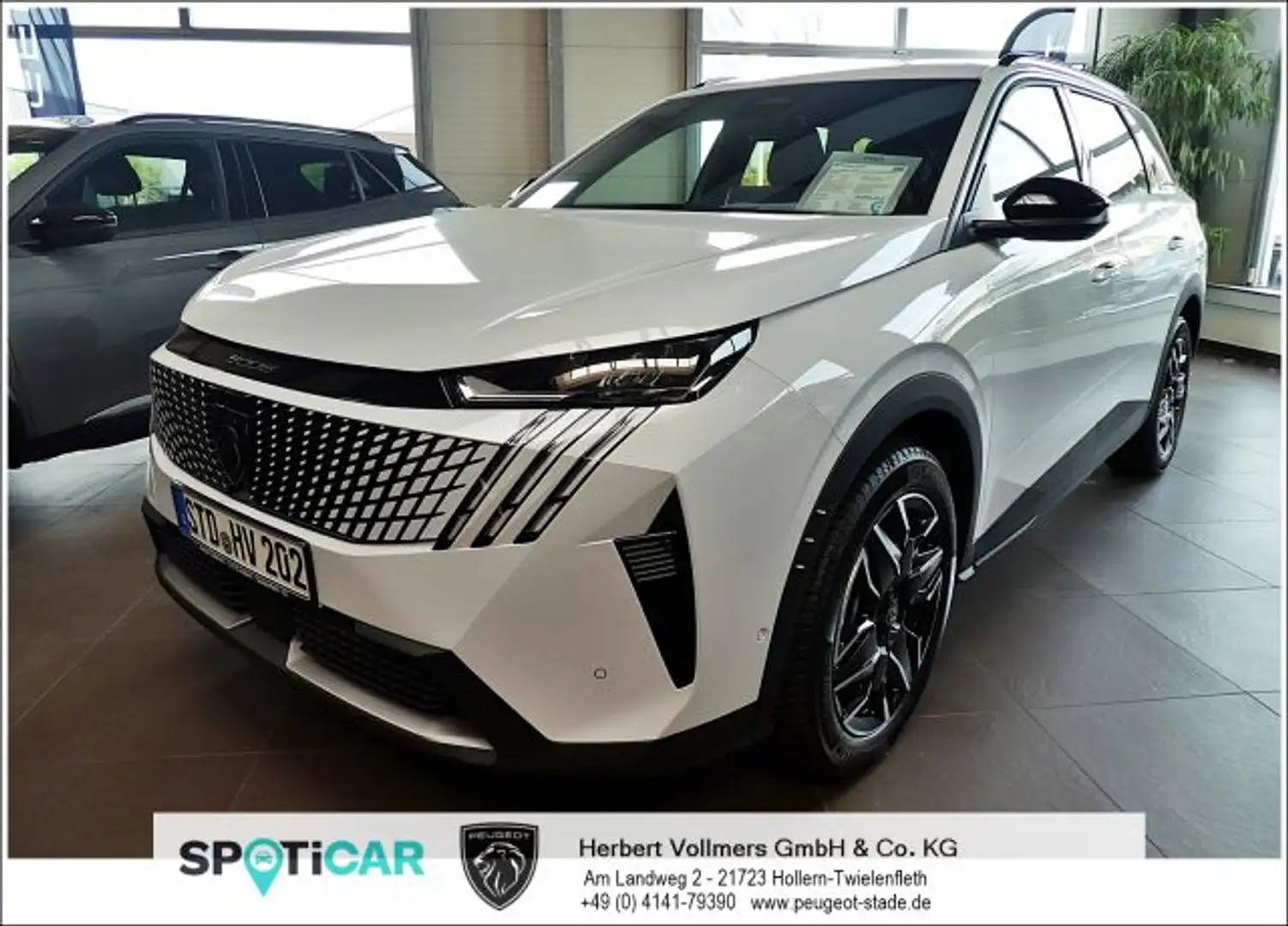 Peugeot 5008 Hybrid 136 e-DSC6 Allure, Navi, SHZ, 360Kam Blanc - 1