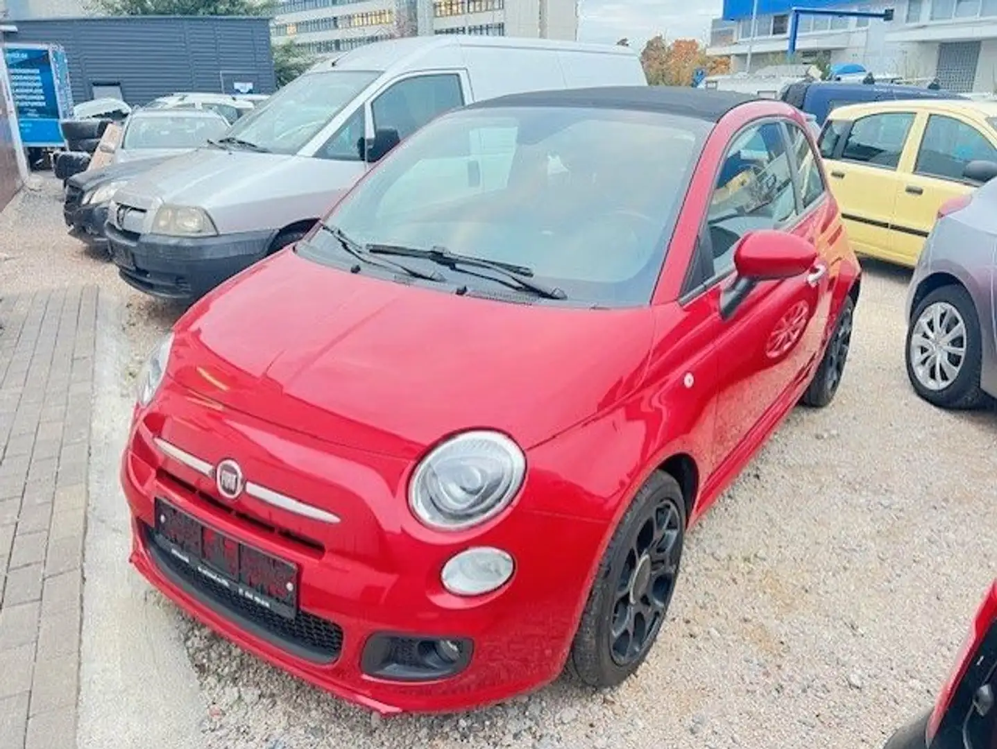 Fiat 500 S Cabrio Rot - 1