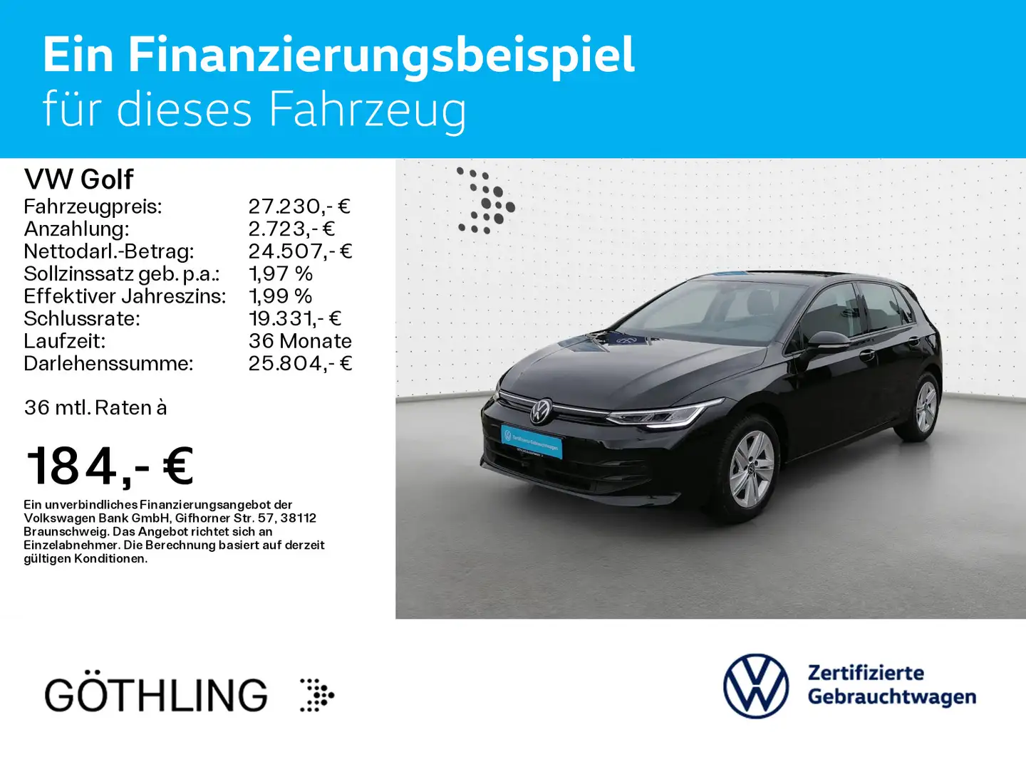 Volkswagen Golf Life eTSI 7-G. 85kW*DSD*APP*ASG*SHZ*PDC*LED Noir - 2