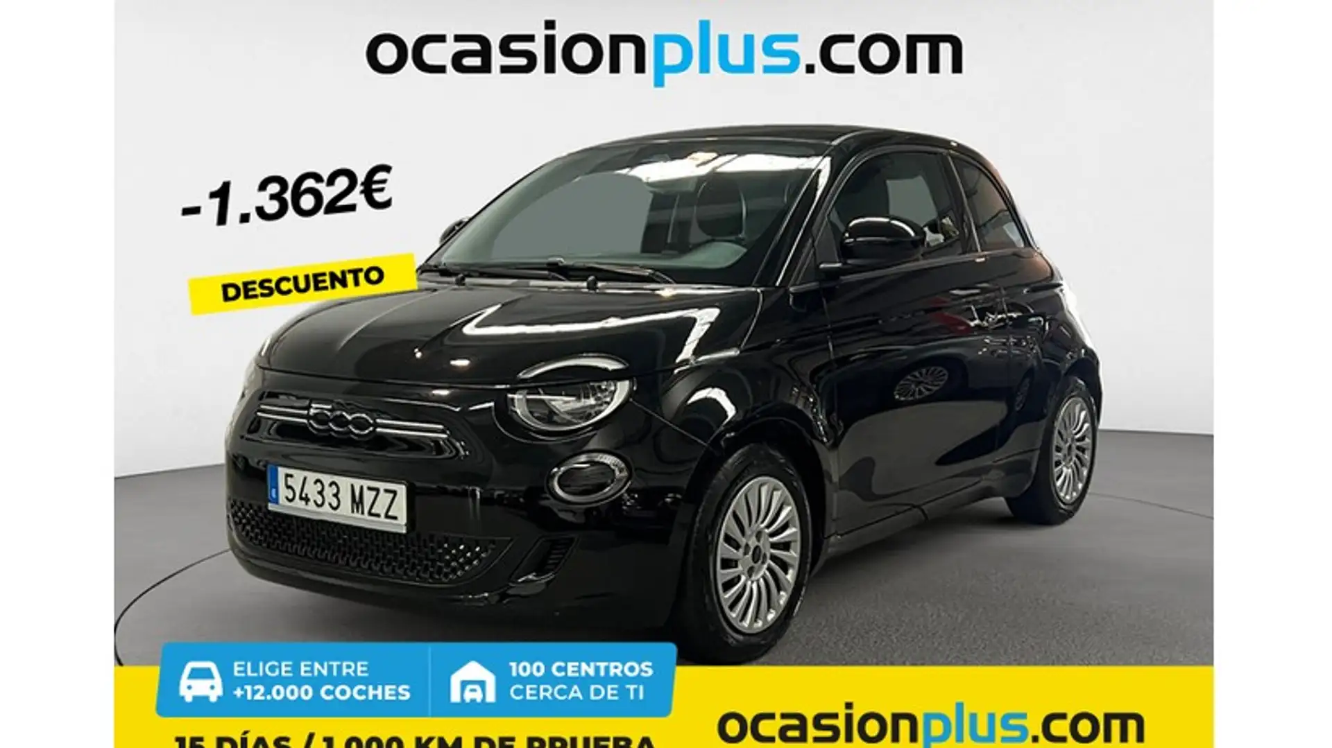 Fiat 500e 70Kw Action Negro - 1