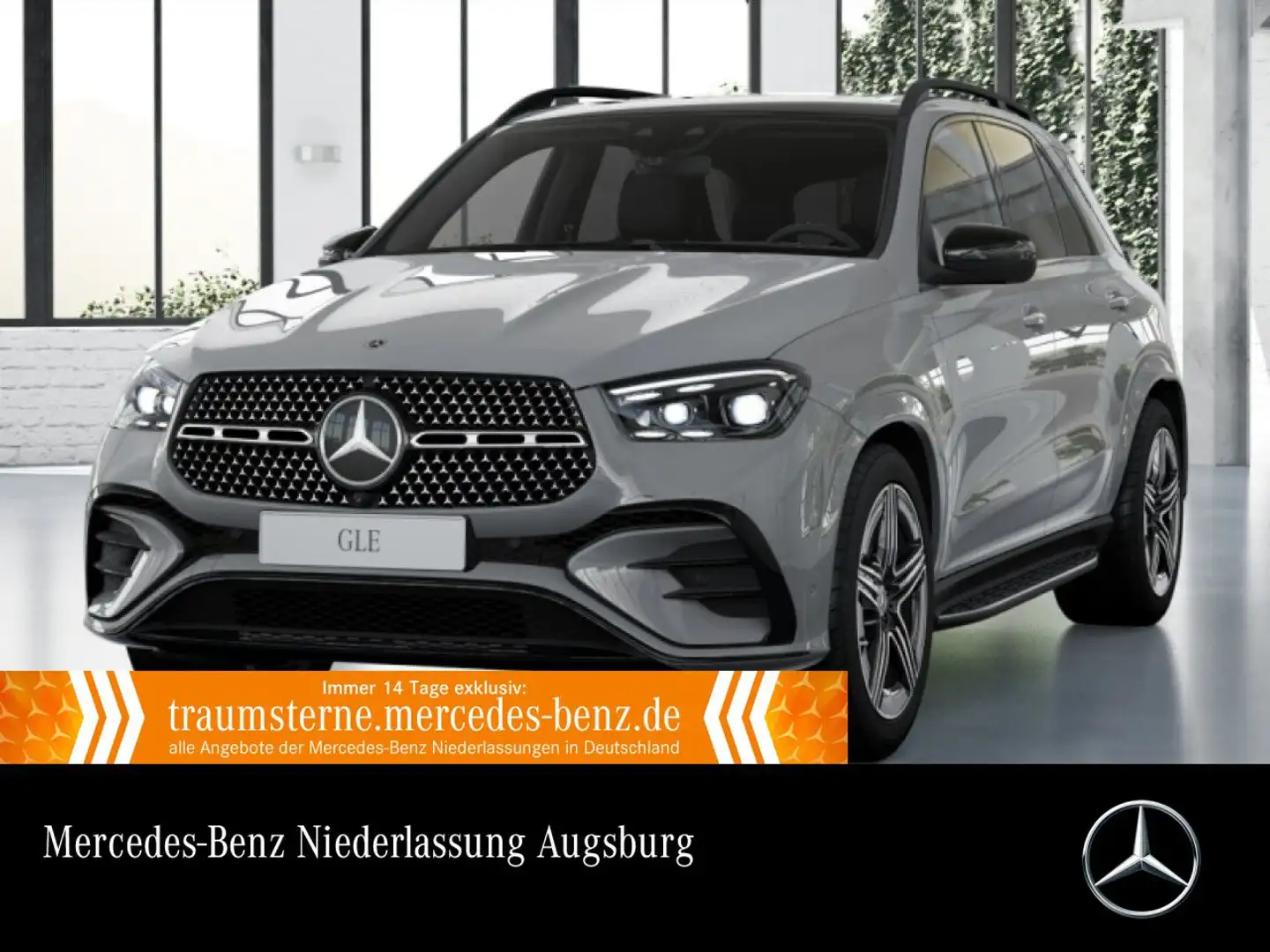 Mercedes-Benz GLE 450 d 4M AMG+NIGHT+PANO+360+AHK+MULTIBEAM+SPUR Grau - 1