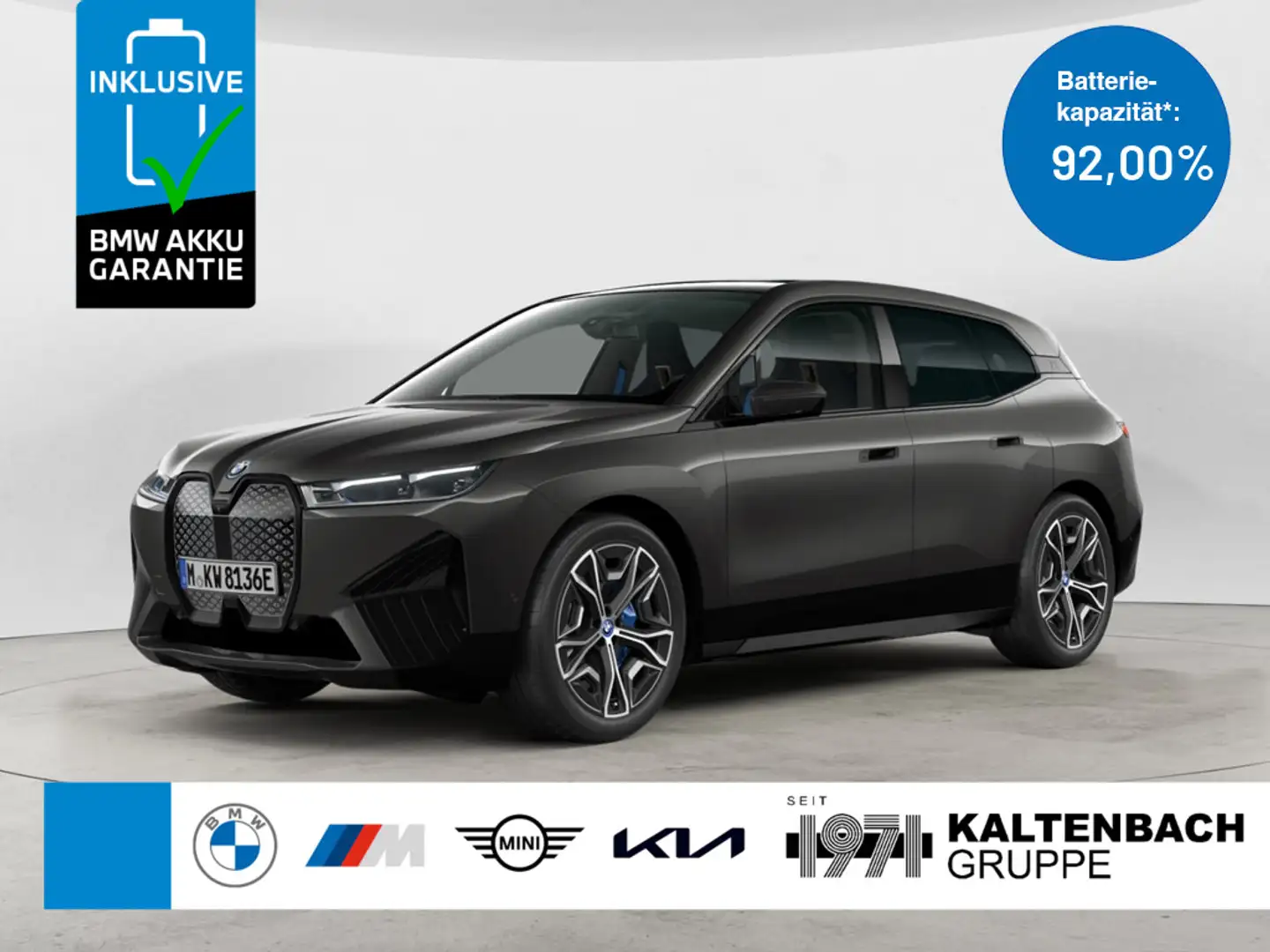 BMW iX xDrive40 Sport PANO AHK HUD 360° LASER LED Grau - 1