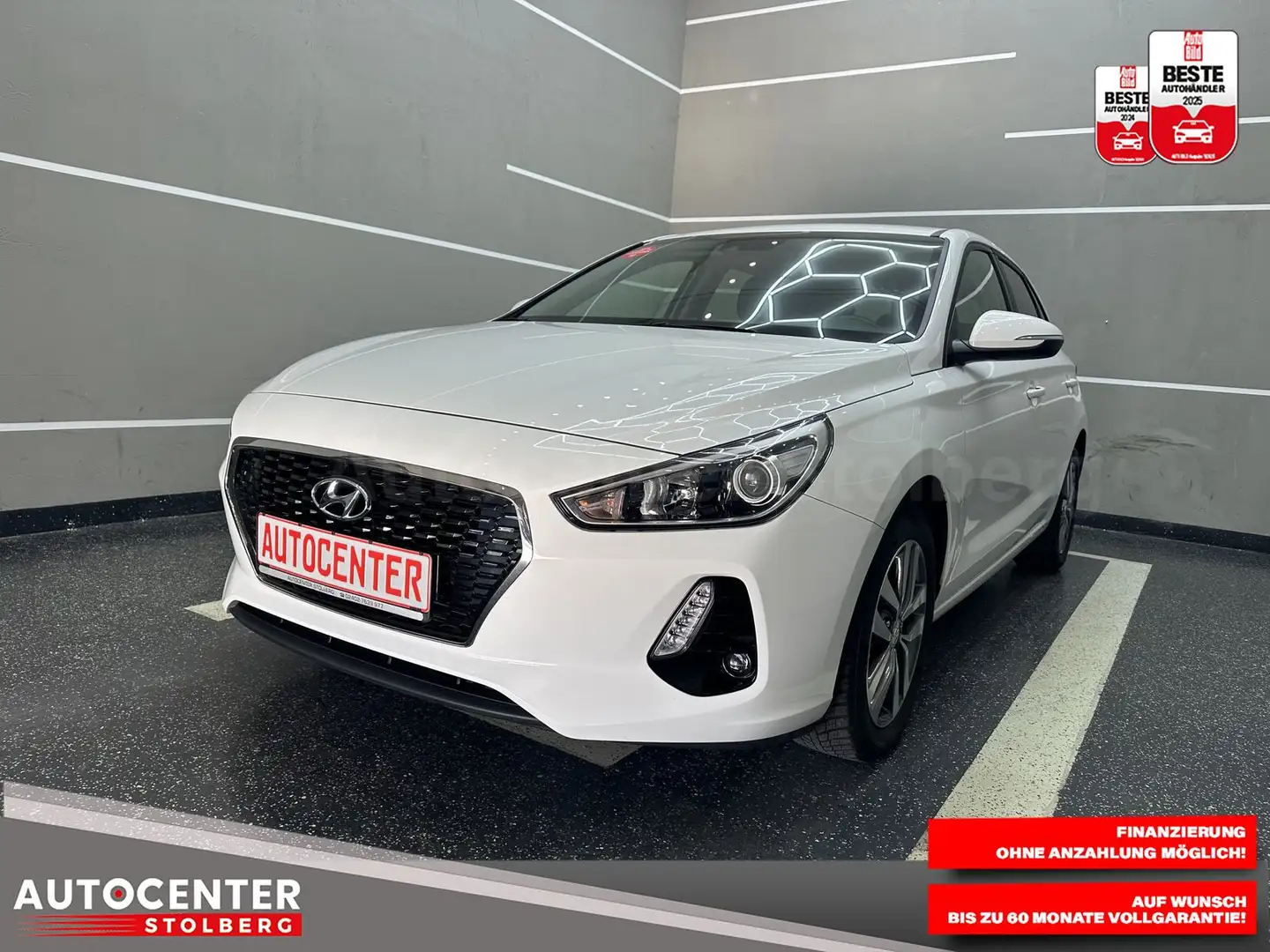 Hyundai i30 Pure "WENIG KM-SITZH-PDC-MULTI-ALU-TEMPO" Blanc - 1