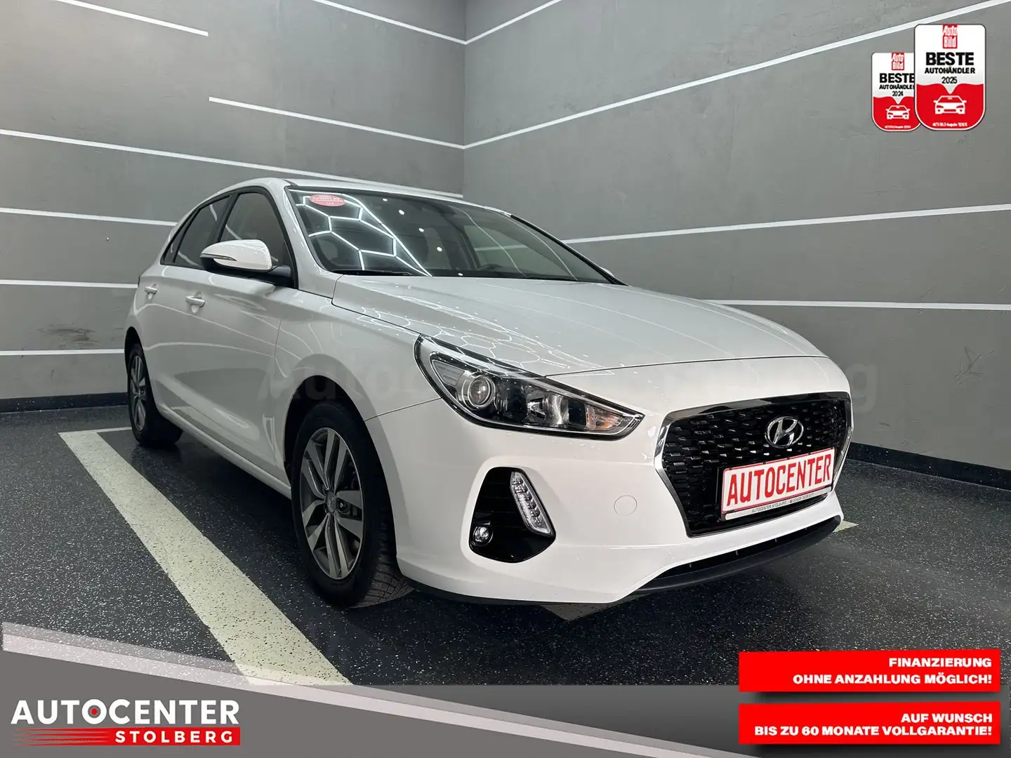 Hyundai i30 Pure "WENIG KM-SITZH-PDC-MULTI-ALU-TEMPO" Blanc - 2