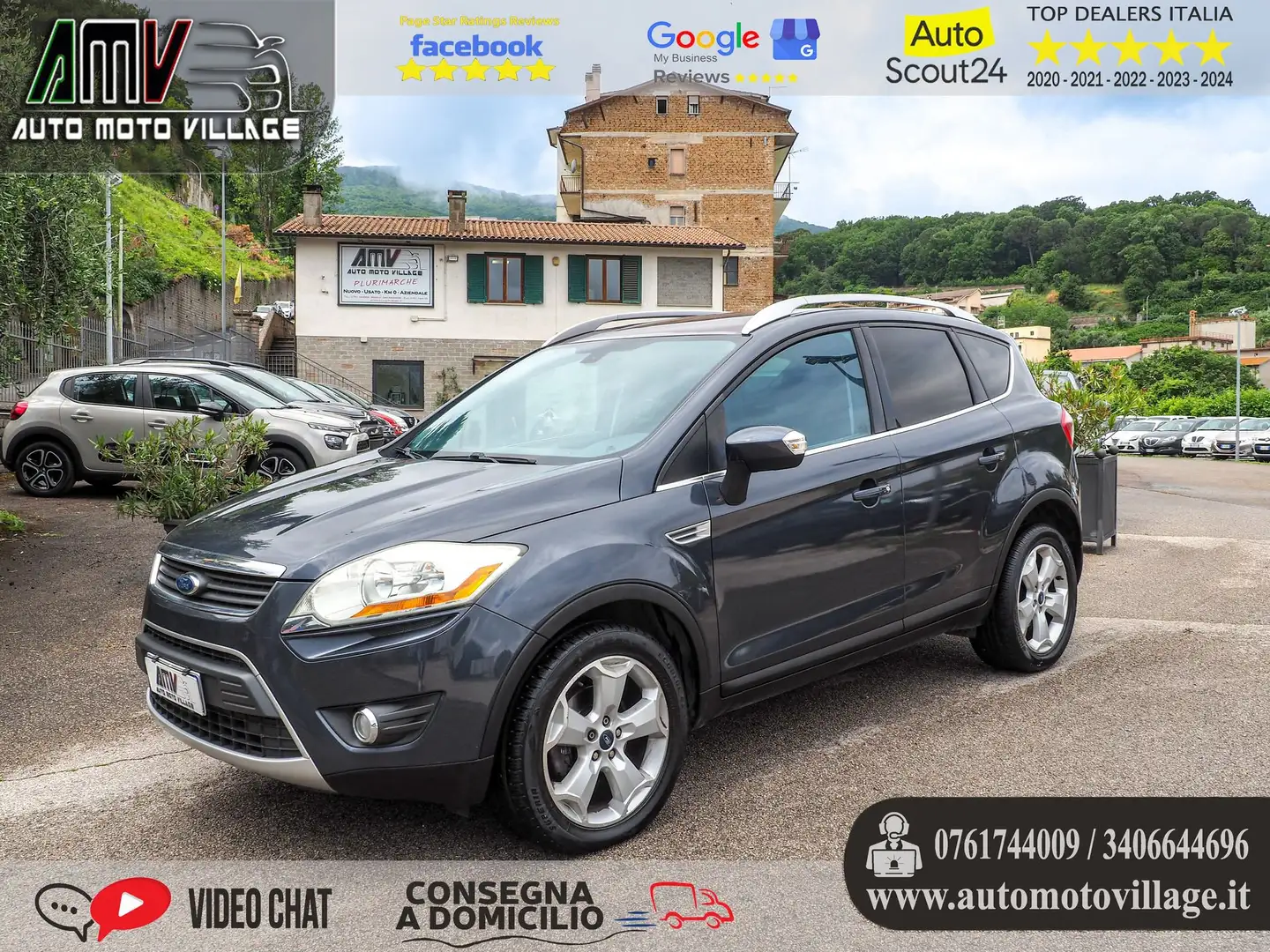 Ford Kuga 2.0 TDCi 136 CV 4WD/4X4/TETTO/PELLE Grigio - 1