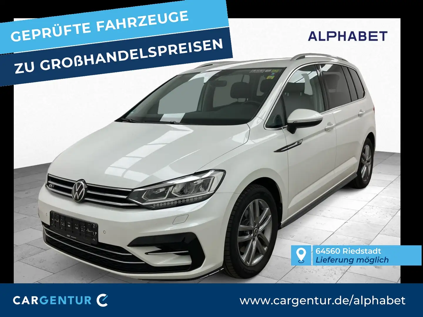 Volkswagen Touran 2.0 TDI Highline AHK R-Line Navi ACC Bílá - 1