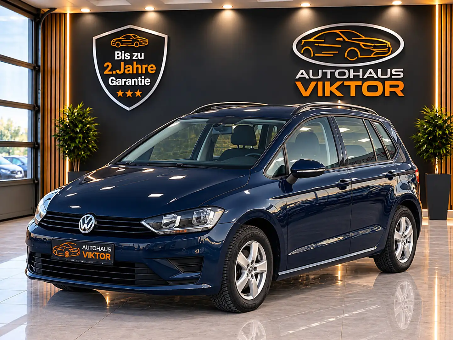 Volkswagen Golf Sportsvan 1,6 TDI BMT Trendline| 1. Besitz | 71.000 km | ... Blau - 1