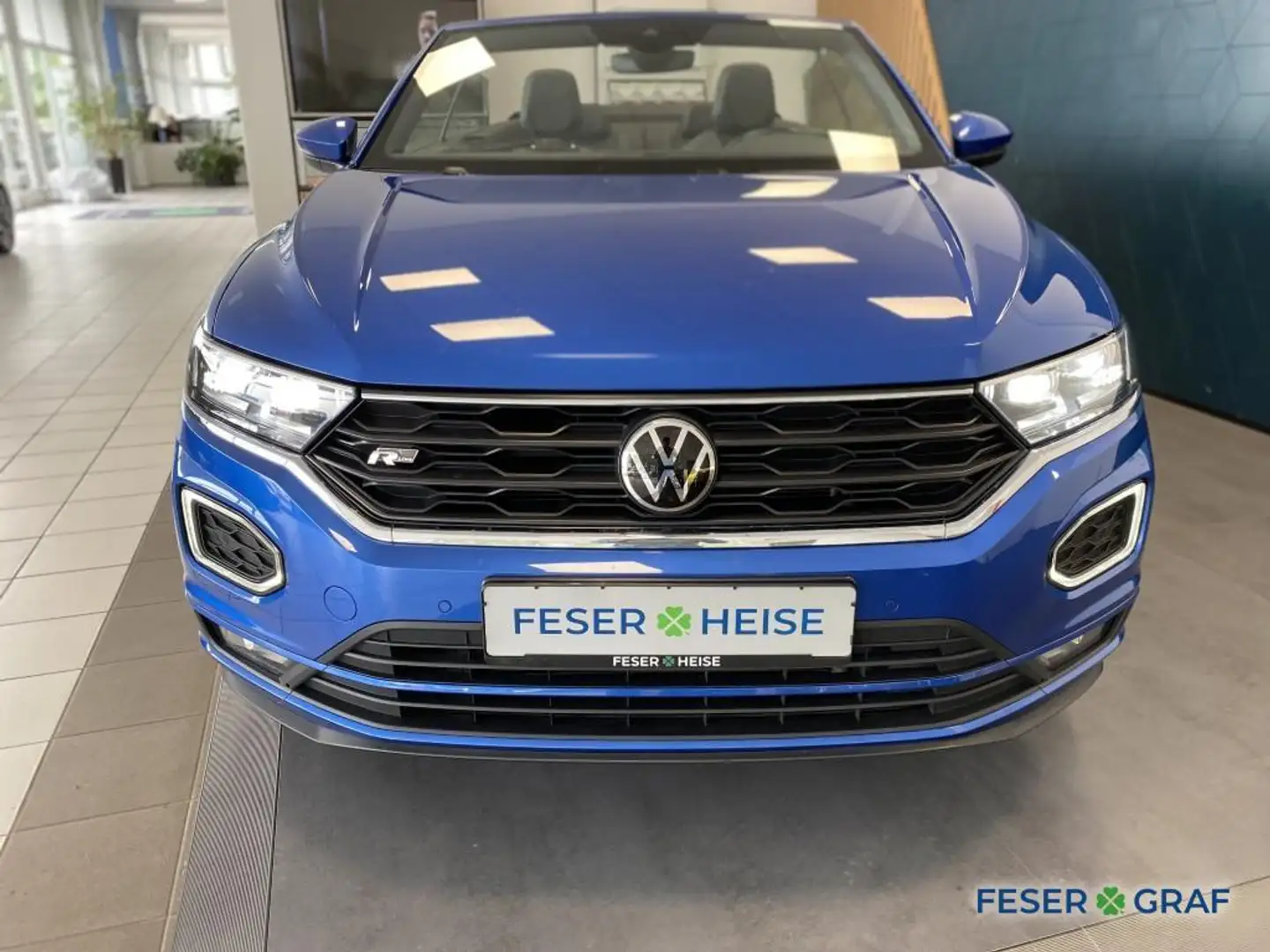 Volkswagen T-Roc Cabriolet R-Line 1.5 TSI DSG LED/NAVI/SHZ/AHK/KAME Blau - 2