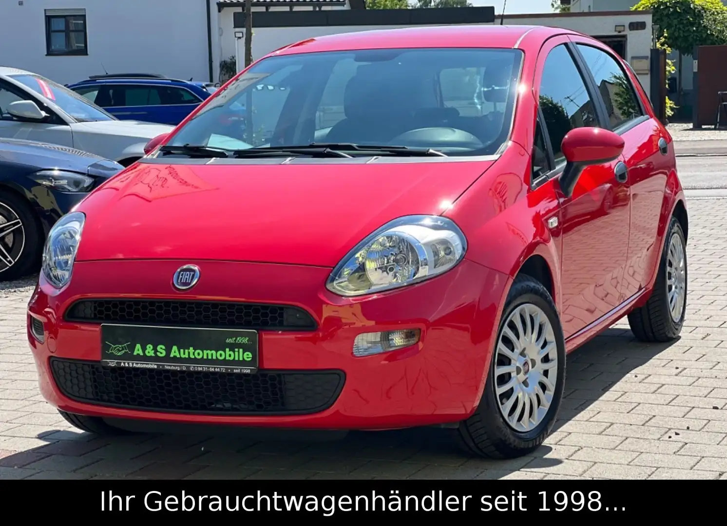 Fiat Punto 1.2 Pop *TÜV NEU/KLIMA/EURO 6/SCHECKHEFT* Rojo - 1