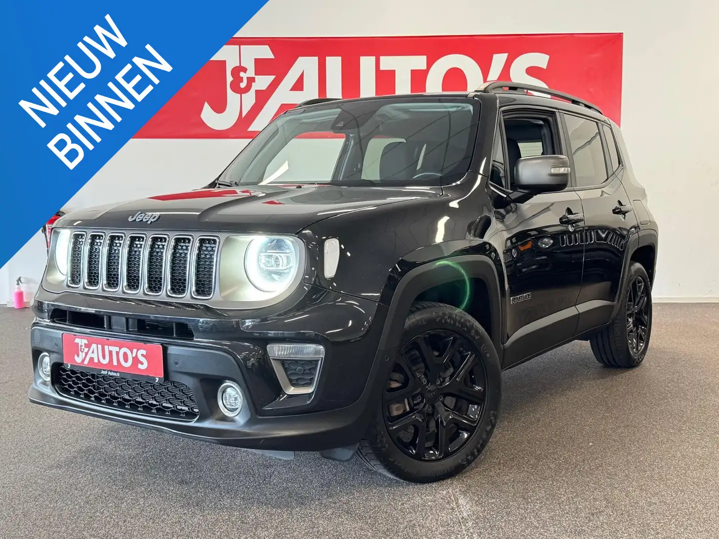 Jeep Renegade 4xe 240 Plug-in Hybrid ECC AIRCO, CRUISE, CAR-PLAY Zwart - 1